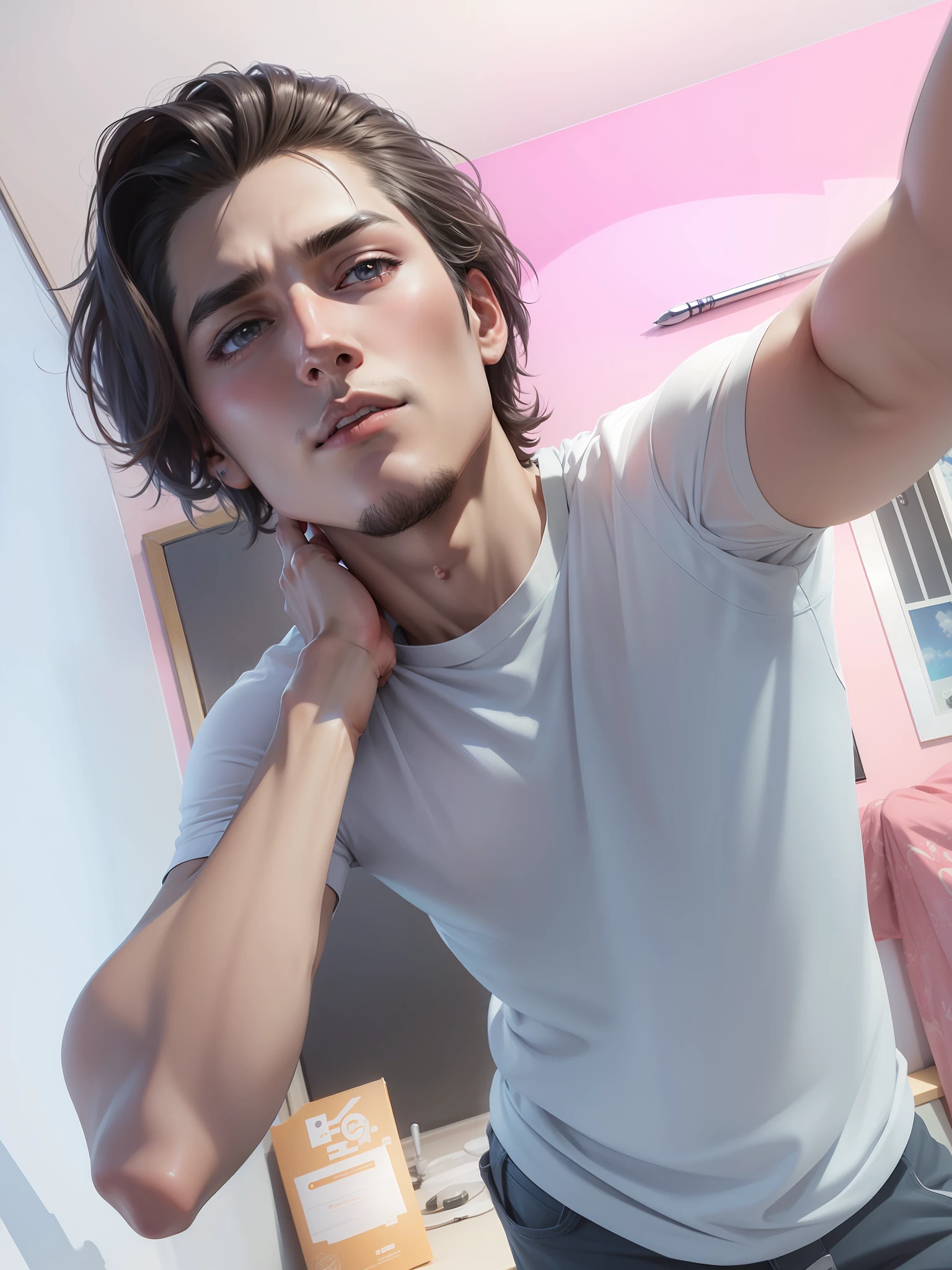 anime character ,male realistic