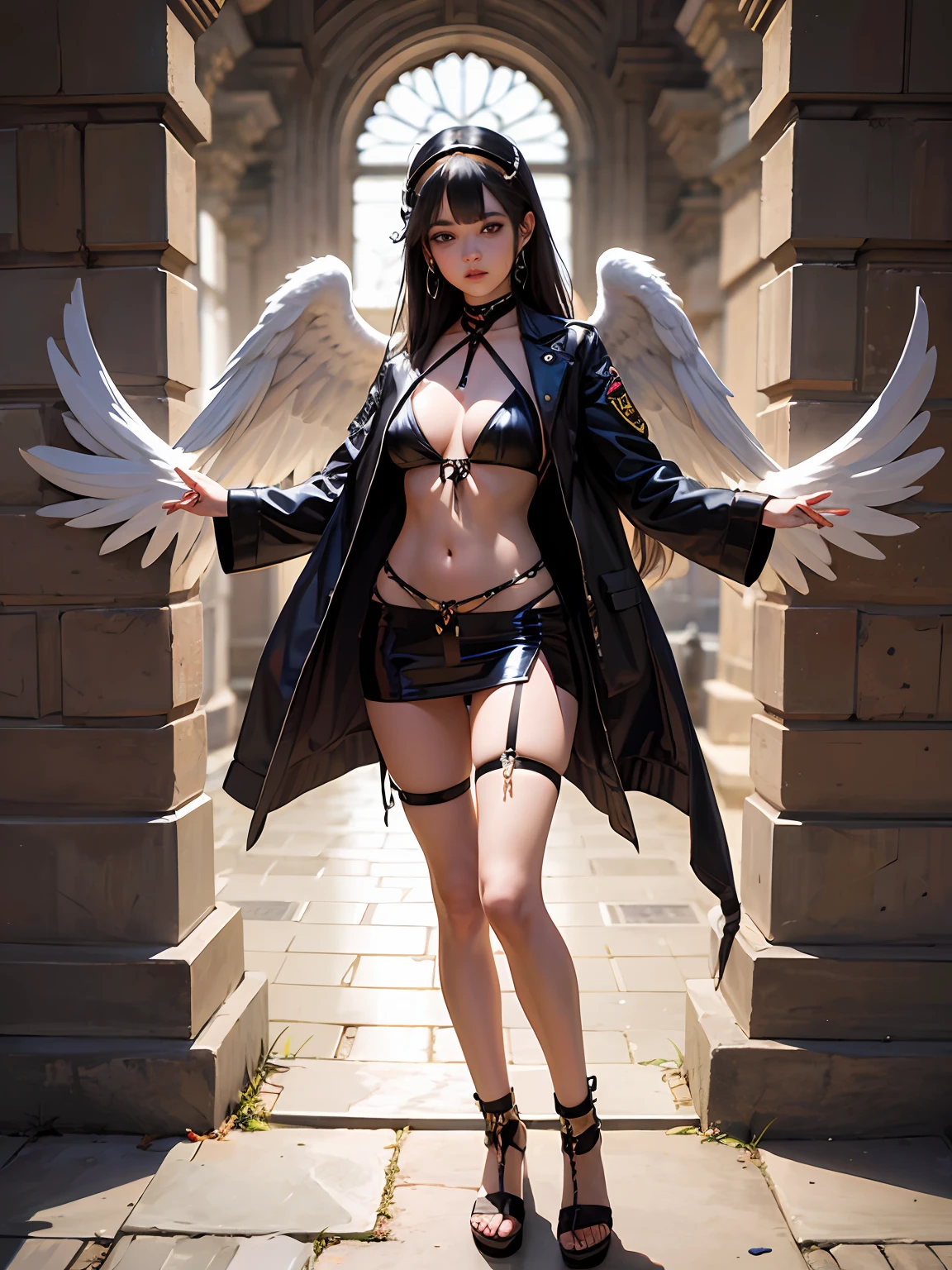 "Angel black wings,"