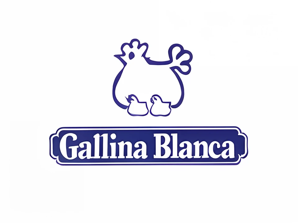 the logo for the restaurant called galina blanca, inspired by Antonio Galli Bibiena, inspired by Carlo Galli Bibiena, by Antonio Galli Bibiena, inspired by Maria Oriana Galli Bibiena, by Carlo Galli Bibiena, blanco y negro, inspired by Alessandro Galli Bibiena