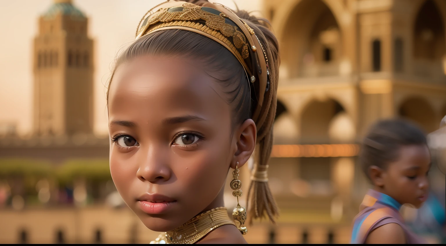 "Generate a hyper-realistic unique image of a from niger with authentic Niger features hair, skin colour, eyes, dressing, real, set against a realistic city background, showcasing the best quality and intricate details."