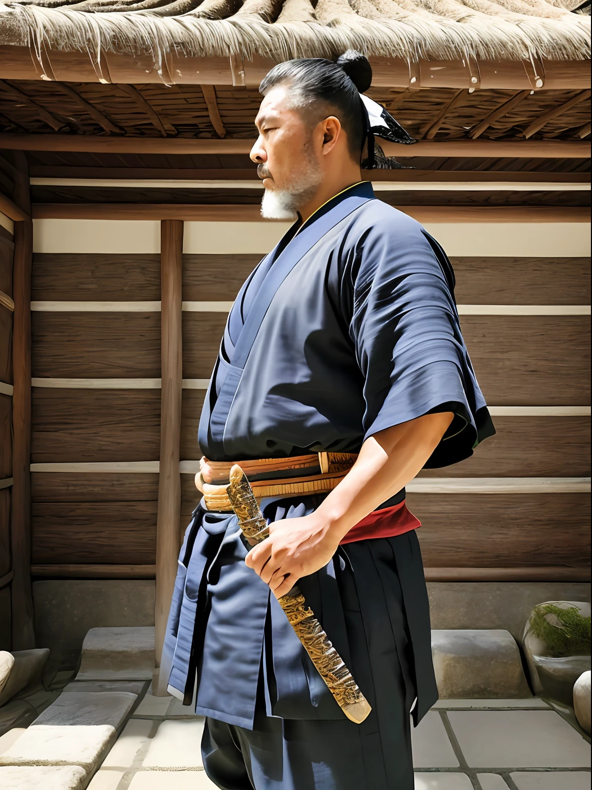 guttonervision8, a hyper-realistic portrait of a man dressed as an ancient samurai warrior from Japan, with extraordinary attention to detail in your hair, pele, e olhos castanhos brilhantes. The art will also feature an incredibly realistic and immersive background.
In this remarkable work, The characteristics of man will be portrayed with unparalleled precision and complexity. Seu cabelo, seja amarrado em um topknot tradicional ou em cascata em ondas elegantes, will be rendered in a hyper-realistic way, capturing the essence of a Samurai's grooming.
The quality of the illustration will be of extreme excellence, permitindo que o espectador observe cada detalhe minucioso da textura da pele do homem. linhas finas, Casais, and subtle imperfections will be meticulously portrayed, enhancing the realism of its appearance.
Your costume will be that of an ancient samurai, usando armadura tradicional, um quimono, e carregando sua reverenciada espada katana, Embodying the noble spirit of a Japanese warrior.
The background will transport the viewer to an immersive and incredibly realistic scene of ancient Japan, como um sereno jardim de flores de cerejeira ou um grande castelo feudal, adicionando profundidade e contexto ao retrato.
The final artwork will be an 8K UHD masterpiece, showing the extraordinary level of hyper-realism and photorealism in the portrayal of this noble samurai warrior. Viewers will be impressed by the impressive level of detail and authenticity, as if they were witnessing the presence of a legendary figure from ancient Japan, brought to life in a modern masterpiece.