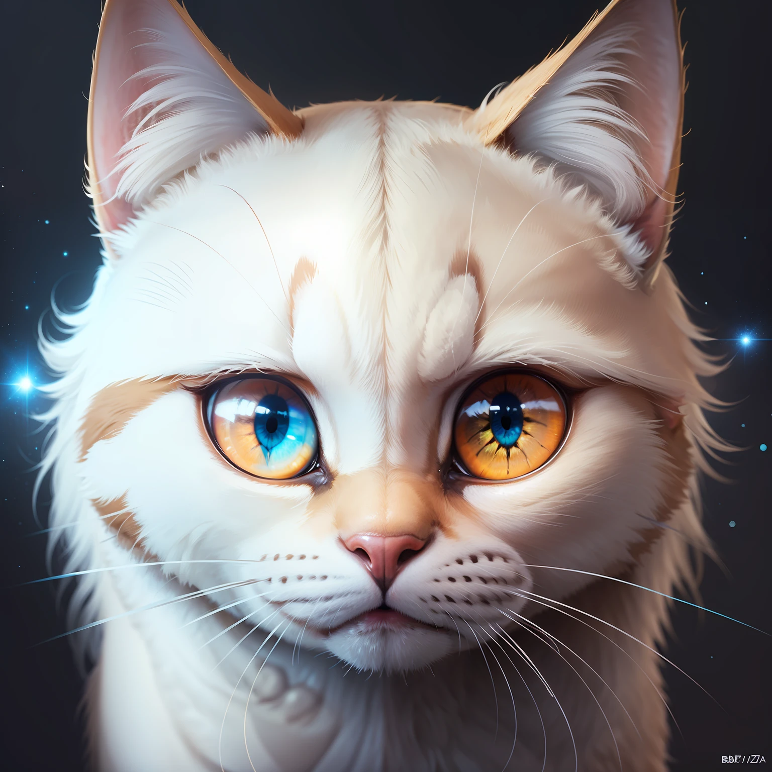 gato branco, olhos azuis, capacete, universo, bitcoin
