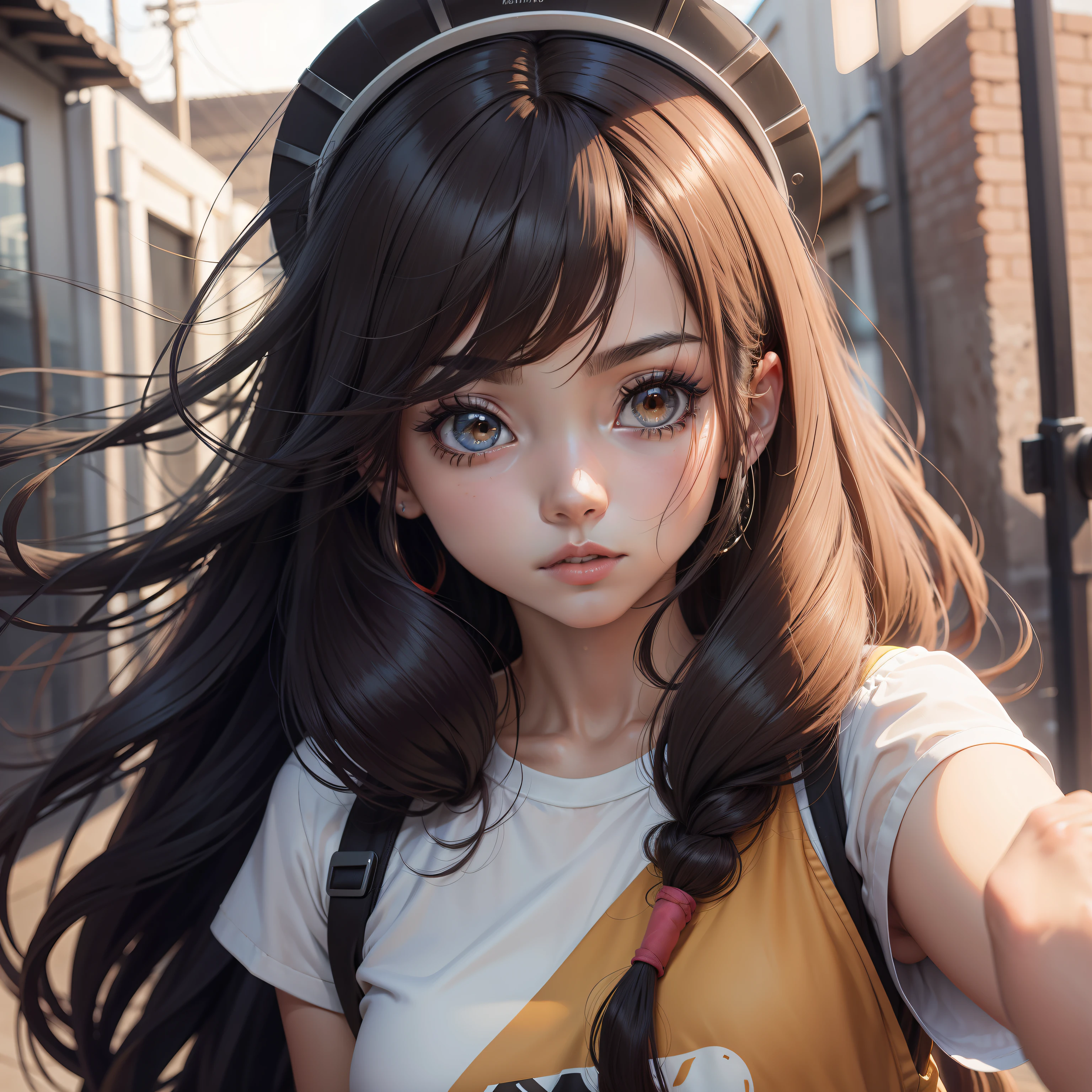 Anime, , cabelos cacheados da cor escura, olhos escuros.