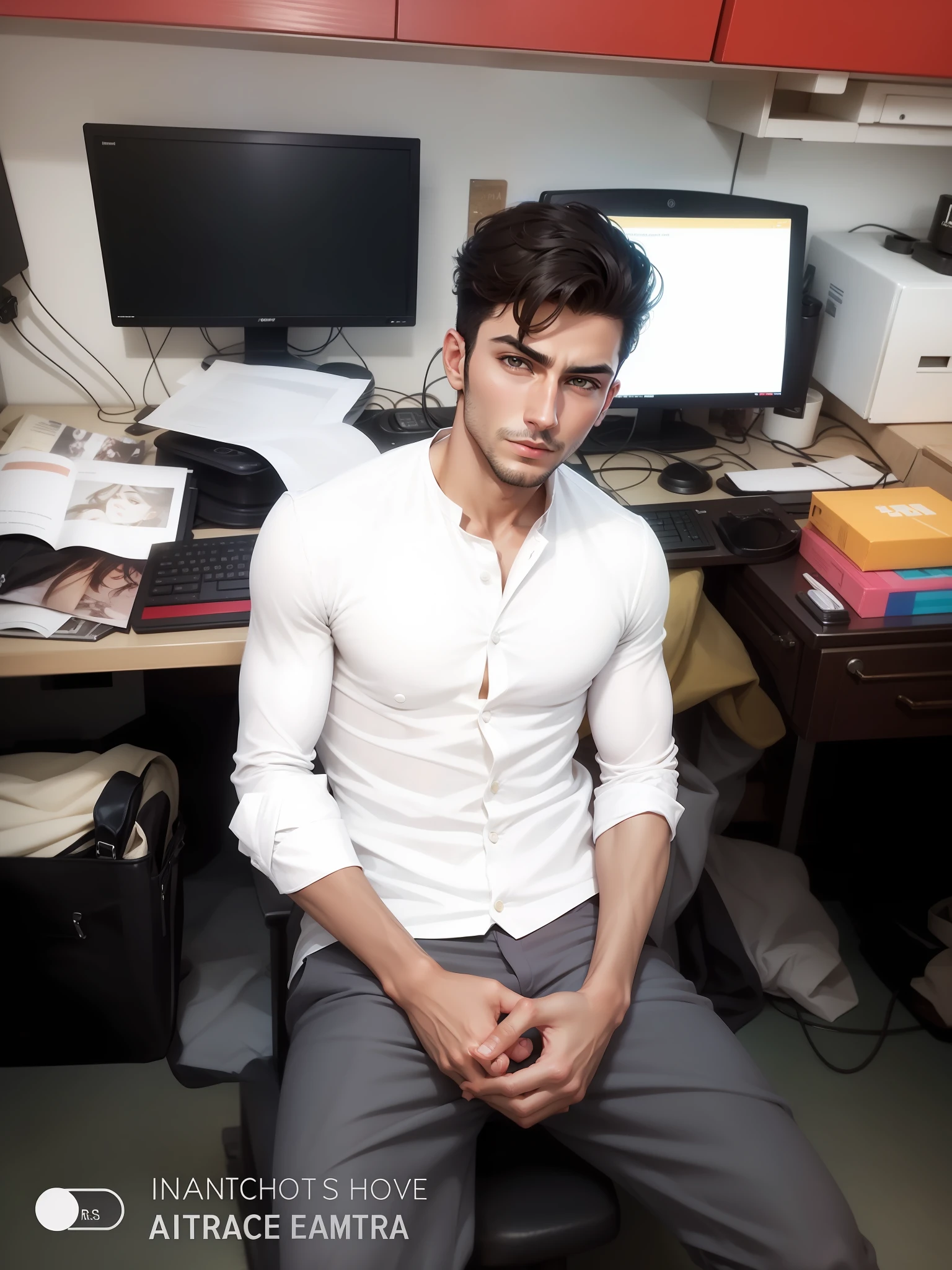Handsome style enargetic lovely realesti face