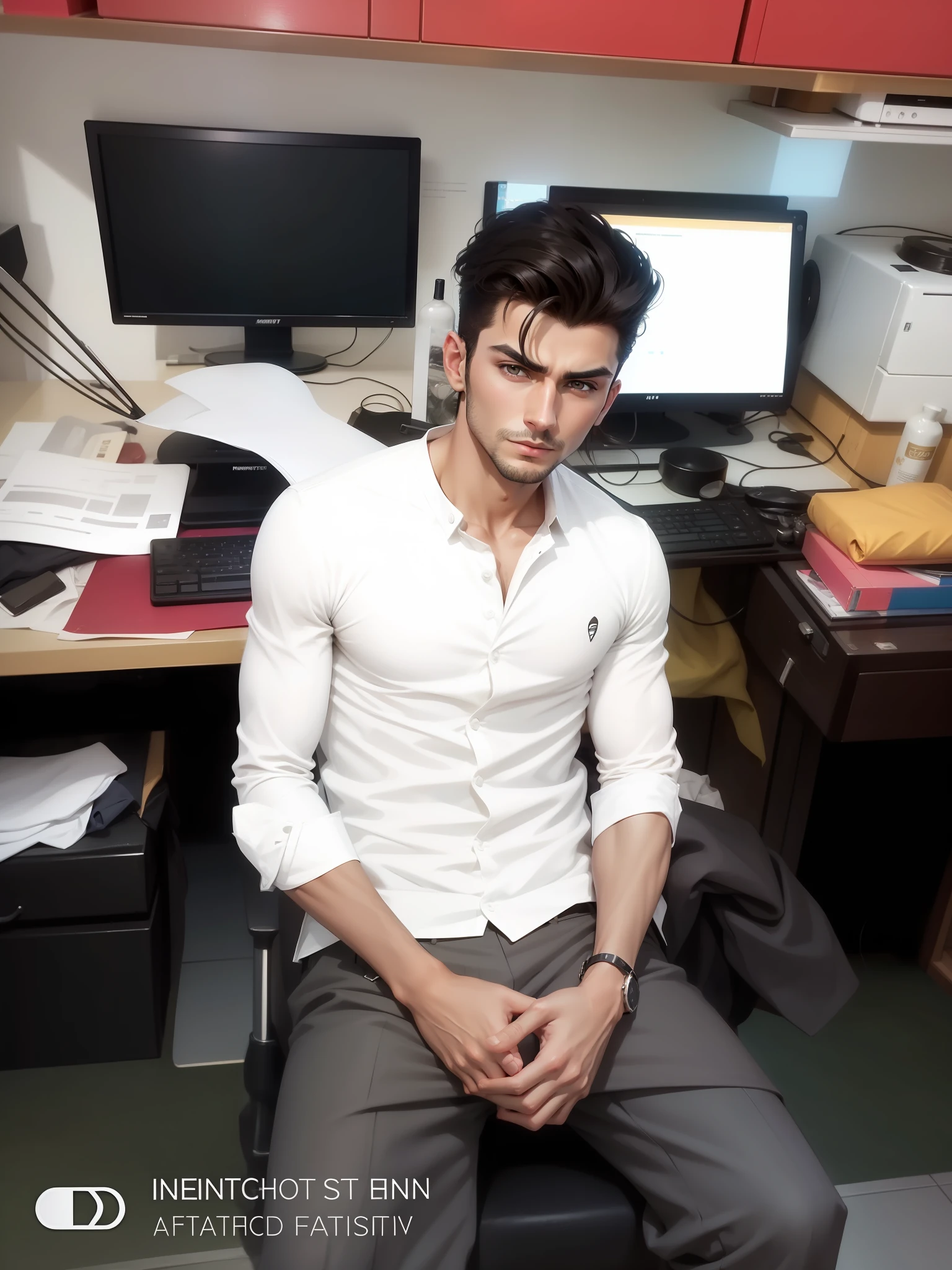 Handsome style enargetic lovely realesti face