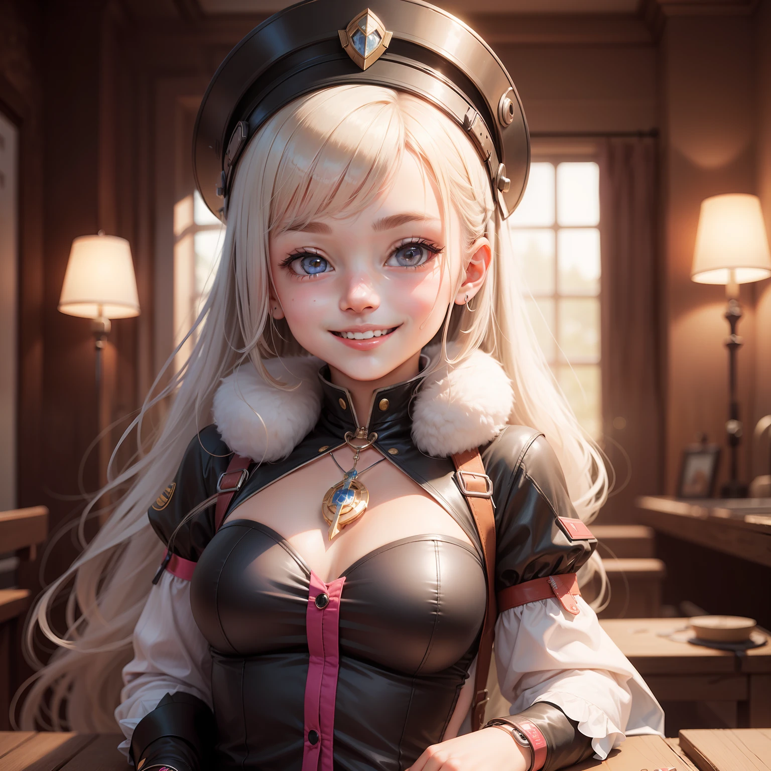 Smiling cute girl future prophet