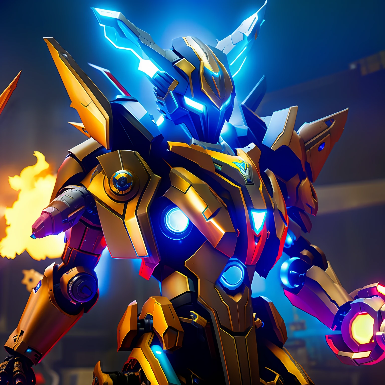 League of Legends, mecha Yone, futuristic skin.