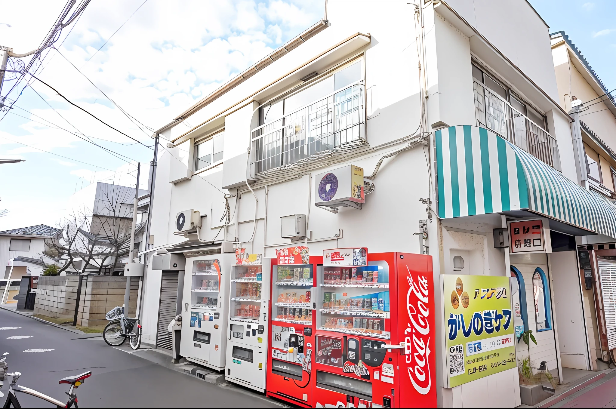 Residential area of Japan、vending machines