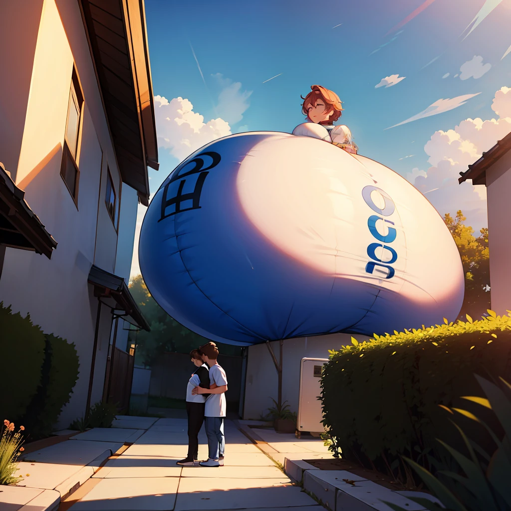 Mother turns inflatable object at the request of the son and the son is happy, But the mother's body had a side effect after the son's compliment began to feel his body inflating and growing began to be shocked because now it was already the size of the house and the son so praising the mother growing and the son makes one more request to the mother which is if she can get even bigger