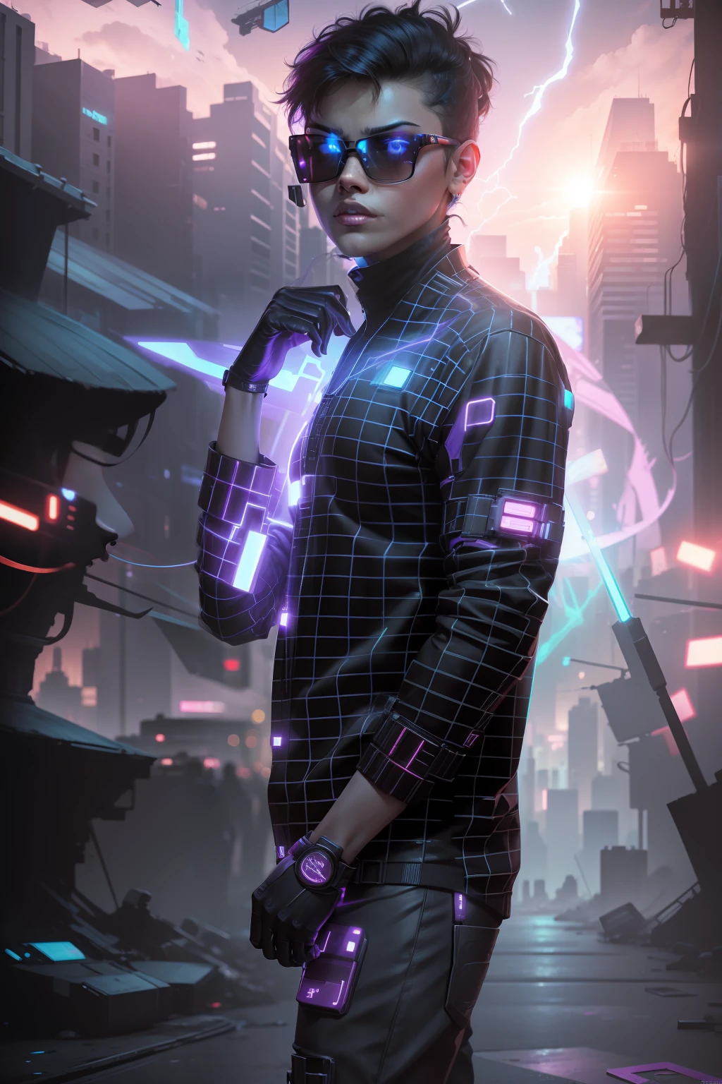 Change background , background cyberpunk or sum byy , ultra full hd background