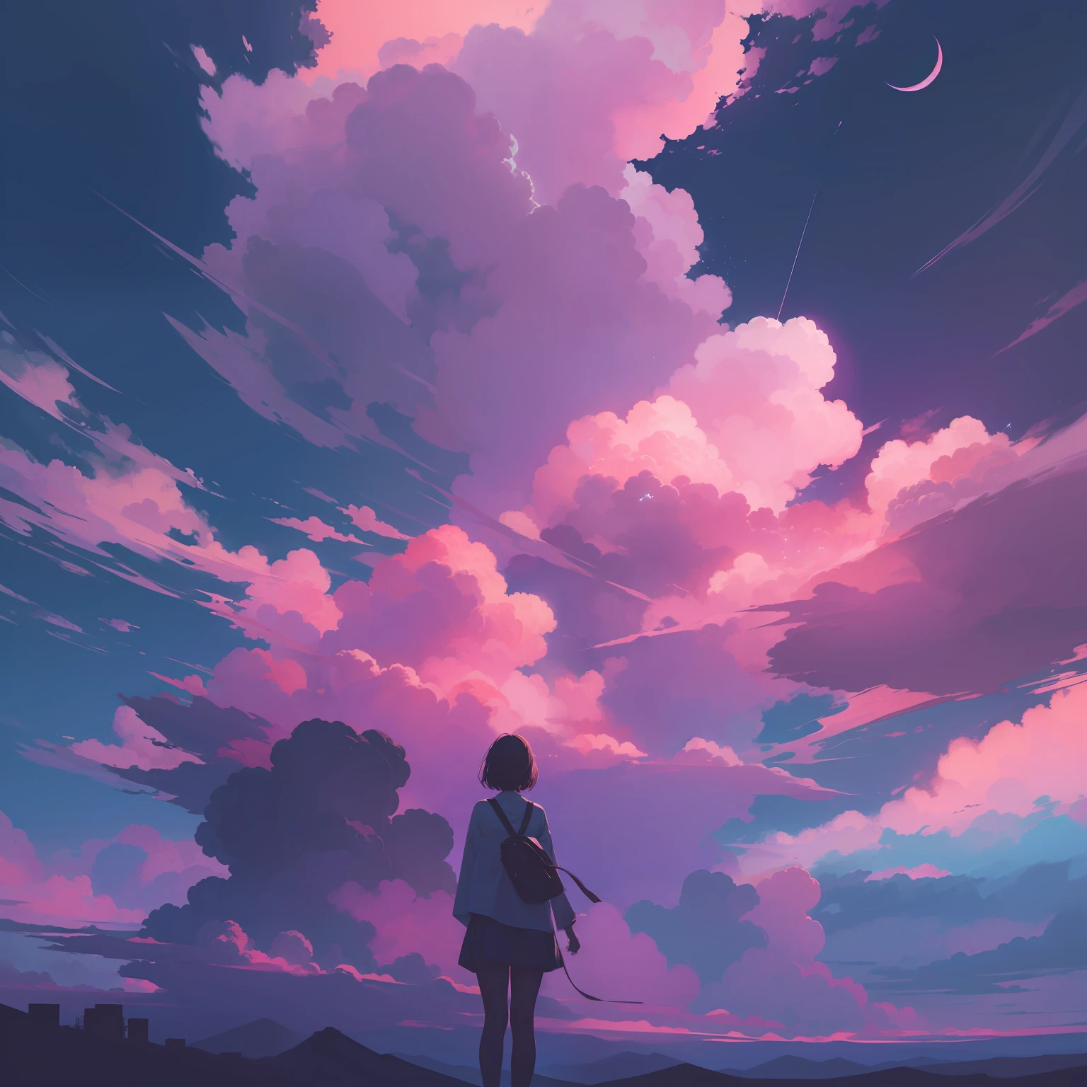 ethereal, magic, lofi, sky, beautiful colors, atmospheric, cinematic
