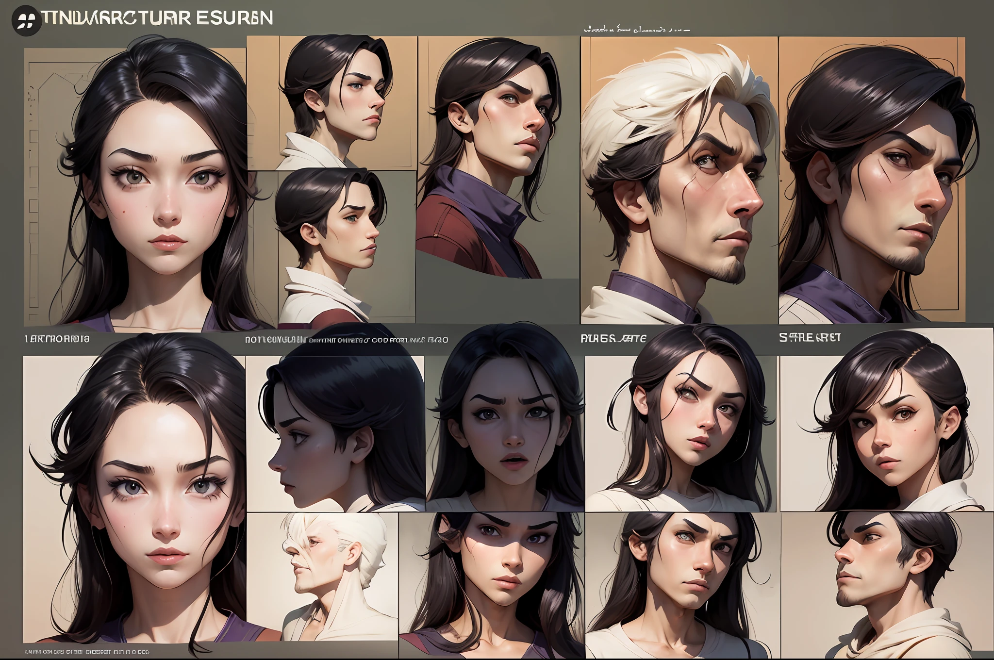 turnaround character expression sheet, anime Arabian Prince, five various of poses, Anime Key Visual, pixar, anime, other subjects, bad anatomy, mutations, watermark, signs, text --auto --s2