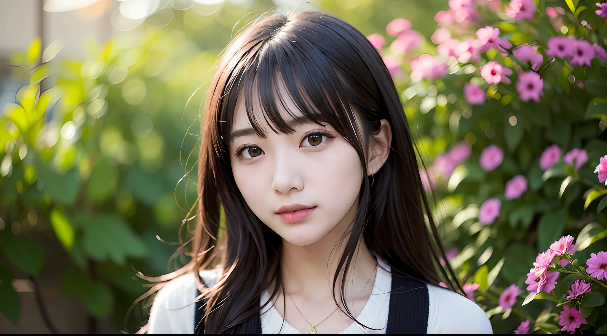 女の子1人、Women around 29 years old、Fashionable clothes、a picture、realisticlying、top-quality、adopt、A detailed face、细致背景、diffuse sunlight、depth of fields、独奏