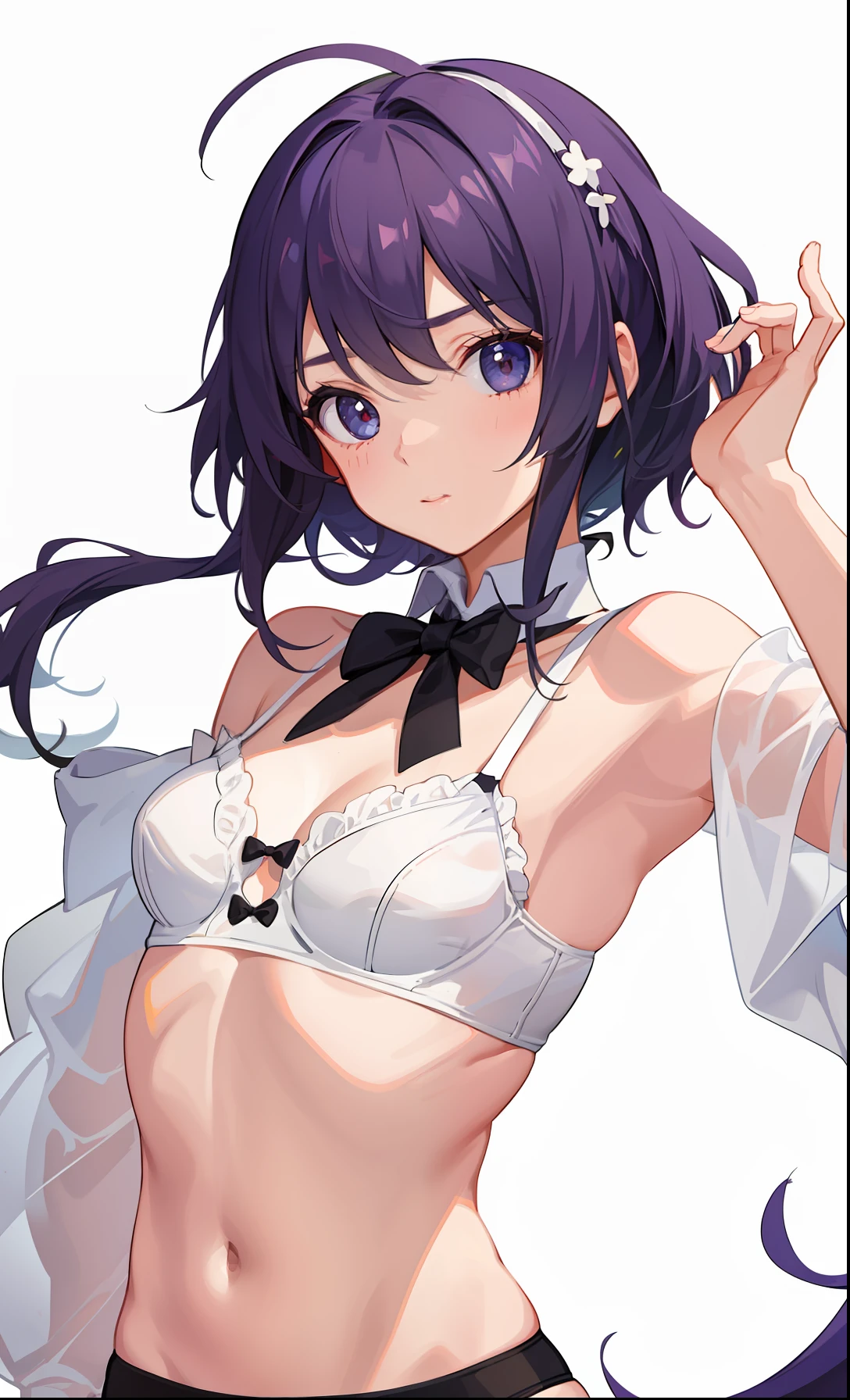 1girl in、Cute underwear、cute little、Upper body portrait、
