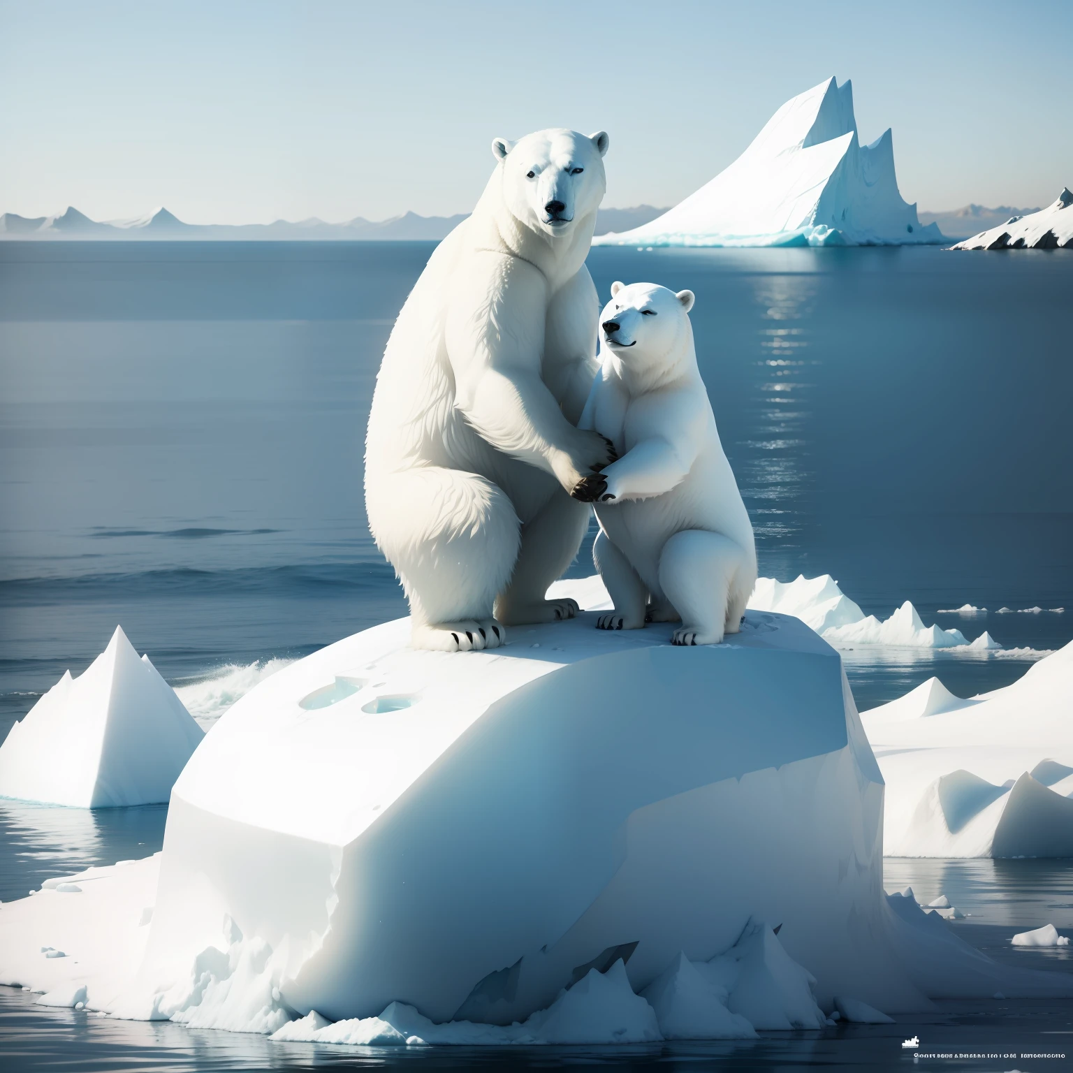 Polar bear on iceberg