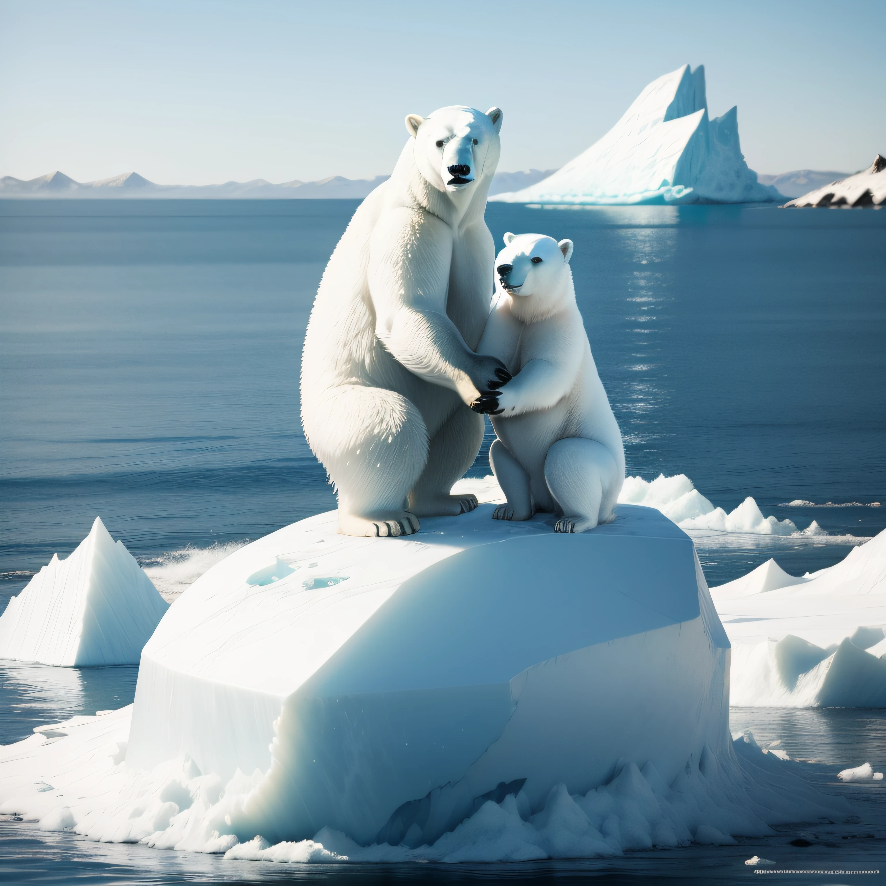 Polar bear on iceberg