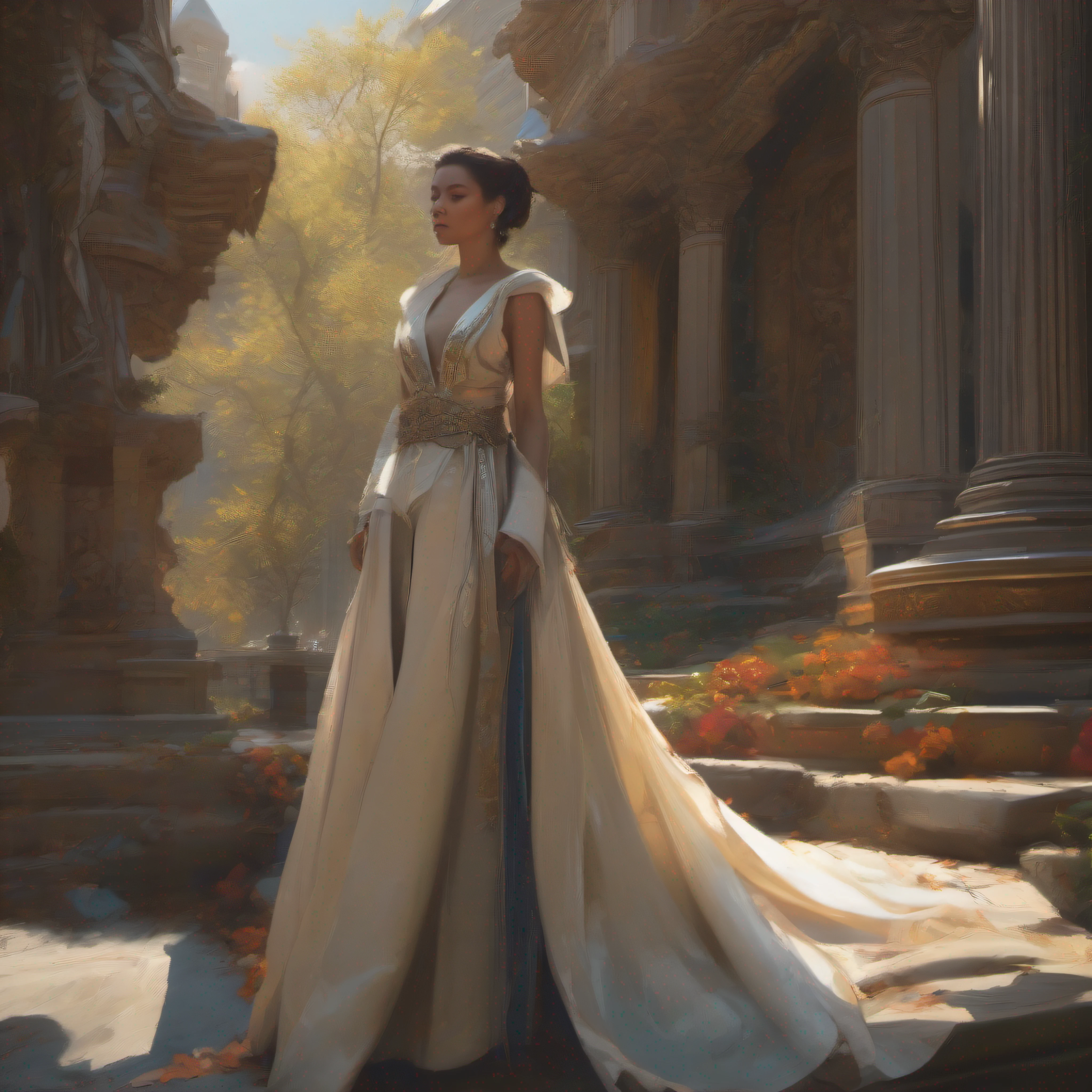 modelshoot style, (extremely detailed CG unity 8k wallpaper), full shot body photo of the most beautiful artwork in the world, cloak armor, professional majestic oil painting by Ed Blinkey, Atey Ghailan, Studio Ghibli, by Jeremy Mann, Greg Manchess, Antonio Moro, trending on ArtStation, trending on CGSociety, Intricate, High Detail, Sharp focus, dramatic, photorealistic painting art by midjourney and greg rutkowski