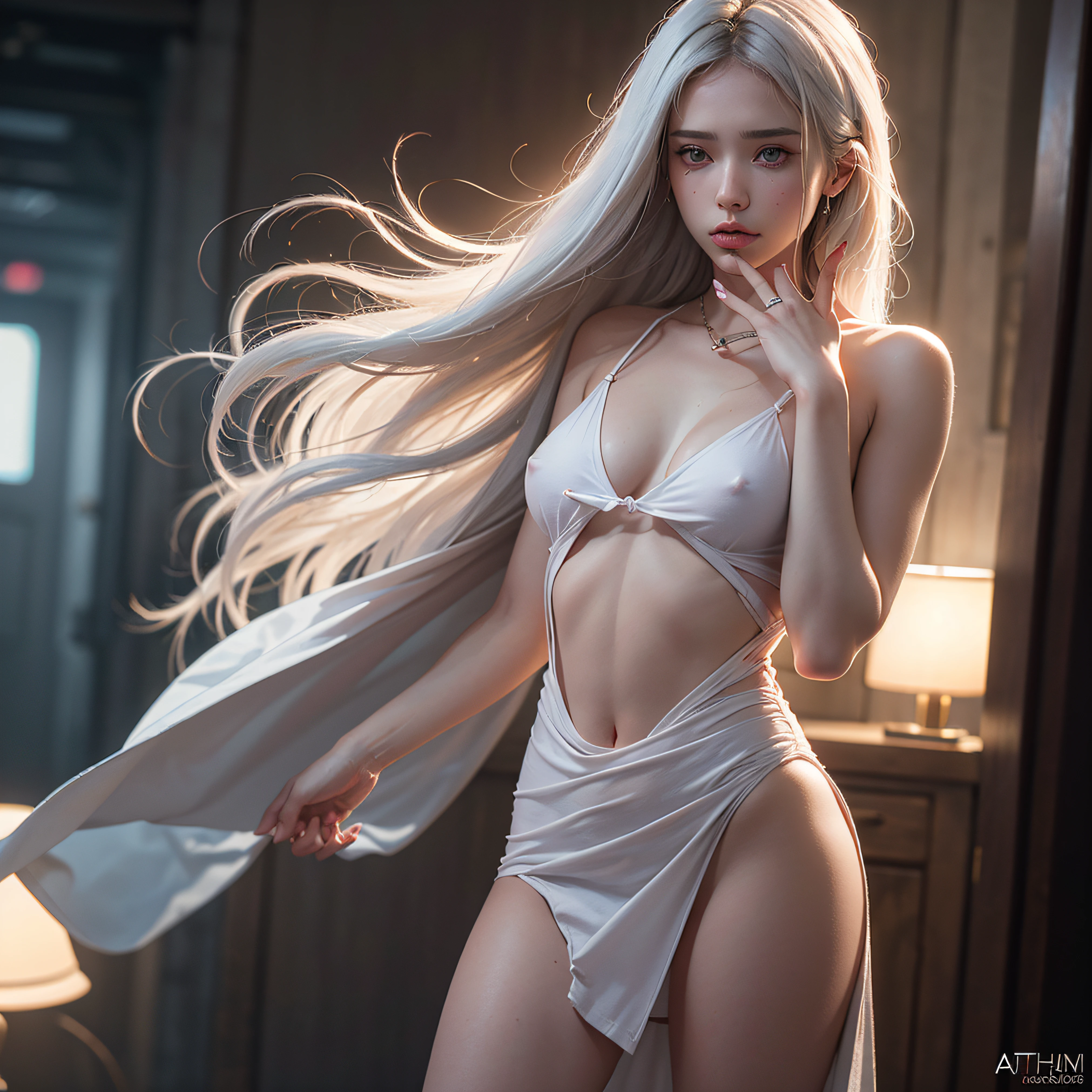 very beautiful most attractive ultra desirable seductress exact copy of Jessica Alba clone, ,Detailedface, (RAW photo, UHD, HDR, 8k, best quality, trending on artstation, masterpiece, photorealistic), ultra high quality, ultra high resolution, UHD, 3D shot, masterpiece, photorealistic detail, dynamic angle, best quality, lens flare, (8k, RAW photo, best quality, masterpiece:1.2), (realistic, photo-realistic:1.37), octane render, ultra high res, ultra-detailed , professional lighting, photon mapping, radiosity, physically-based rendering, ue5, (((realistic))) canon 5d, masterpiece, highest quality, 4k, 8k, 16k, ultra high-res, raw photo in hdr, sharp focus, hyper realistic, lifelike texture, intricate face, intricate eyes, high contrast, subsurface scattering, f2, depth of field, film grain,ultra high quality, ultra high resolution UHD, 3D shot, masterpiece photorealistic detail, (((1girl))), (((no hands))), ((hands are hidden)), ((hands are hidden behind body)), (((hands are hidden behind cloth))), (((hands are hidden between legs))), (((hands are not revealed))), (((Varied solo poses))), flawless skin, perfect proportions of whole body, perfect proportioned anatomy, flawless anatomy and portions of body, perfect sized body and head, double eyelids, puffy eyelids, beautiful detailed eyes, eyelashes, pale glossy lipgloss, (((no hands))), (((hands are hidden behind body))), full body, torn sheer ripped fabric, lifting up revealing, lifting away revealing, most realistic, braless, platinum hair, crowded street, (((areola slip))), ((sideboob)), (((underboob))), (((undershirt))), ), (((angry frown))), (((ashamed))), (((unhappy))), ((thoughtful))), ((curious)), ((small and beautiful hard nipple)), feminine and sexy posture, (((erect nipple))), (((nipslip))), (((nippleslip))), (((various outfits))), (((various dresses))), (((platinum hair))), (((slender body figure))), (((slender body))), slender face,