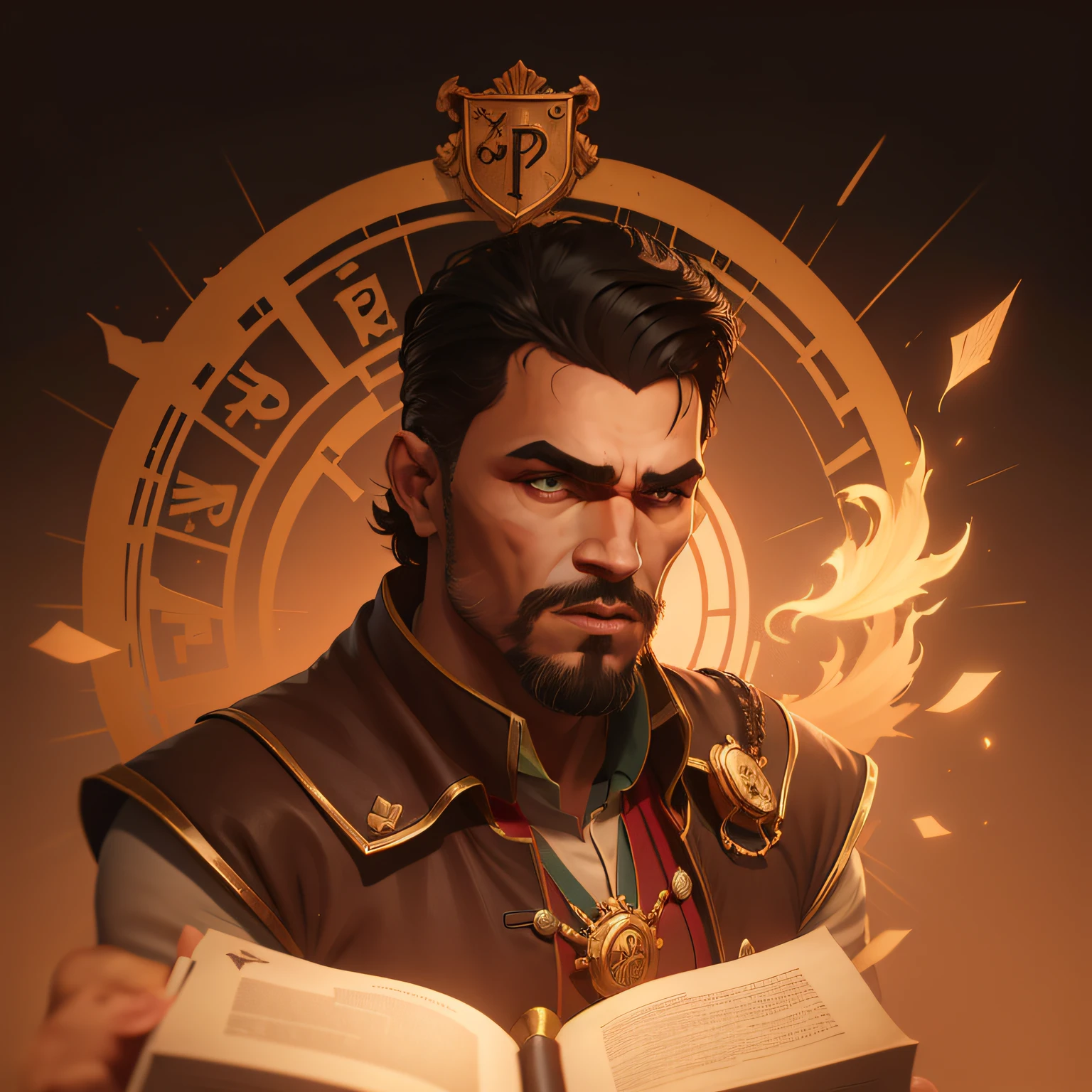Um logotipo para um jogo chamado Pioneers valley, logotipo do jogo, Directed by: Caesar Andrade Faini, PFP, em pif, dnd, Directed by: Dionisio Baixeras Verdaguer, 5 e, paus, # de 9 5 f 0, Fazer, joe alves, by Antonio Parreiras, d&D 5E, logotipo ilustrado