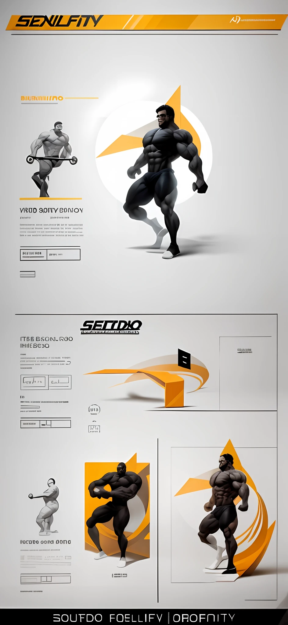 Create a minimalist brand logo for a bodybuilding store, tendo o seguinte nome:"Escultura"