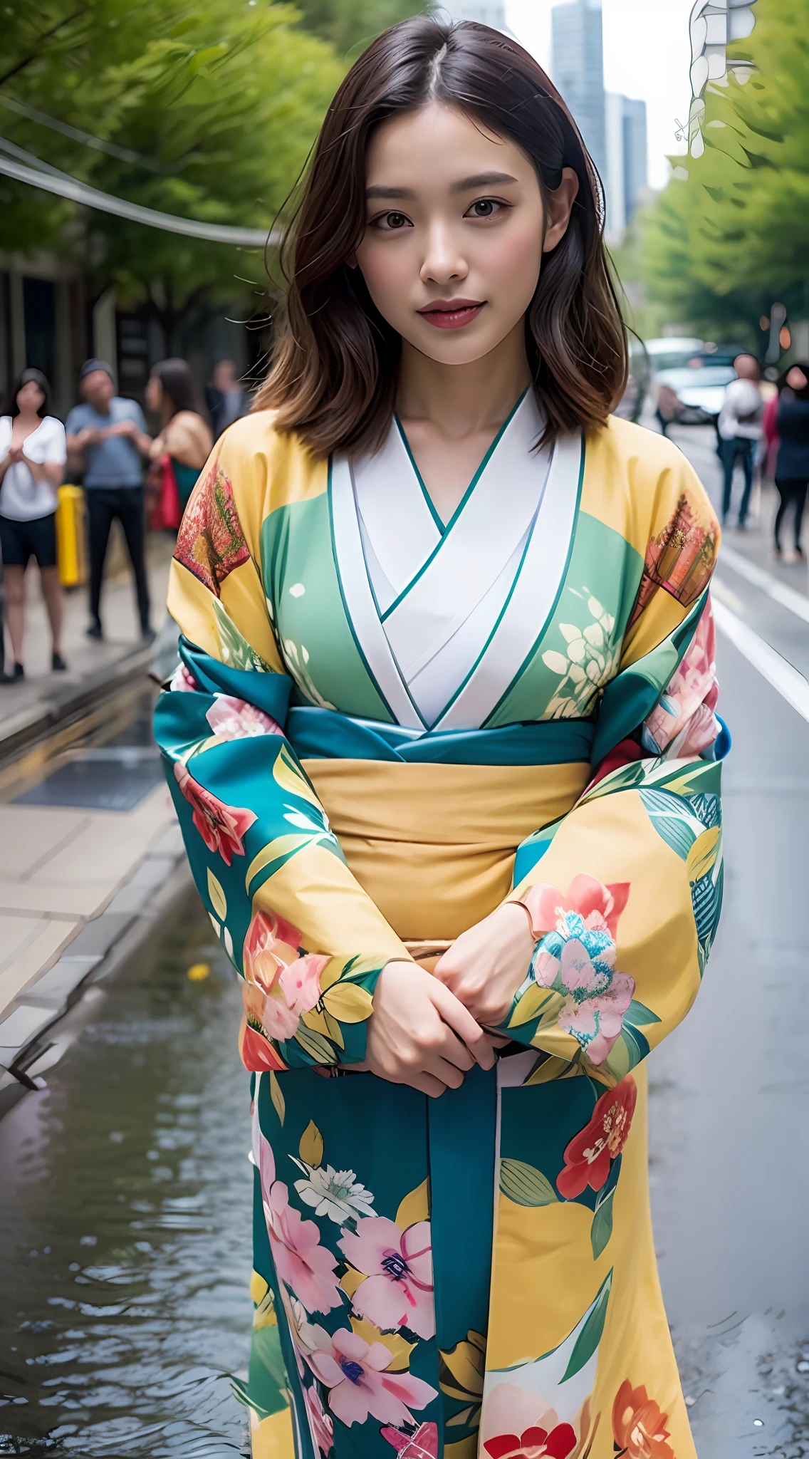 Wear a kimono、kimono