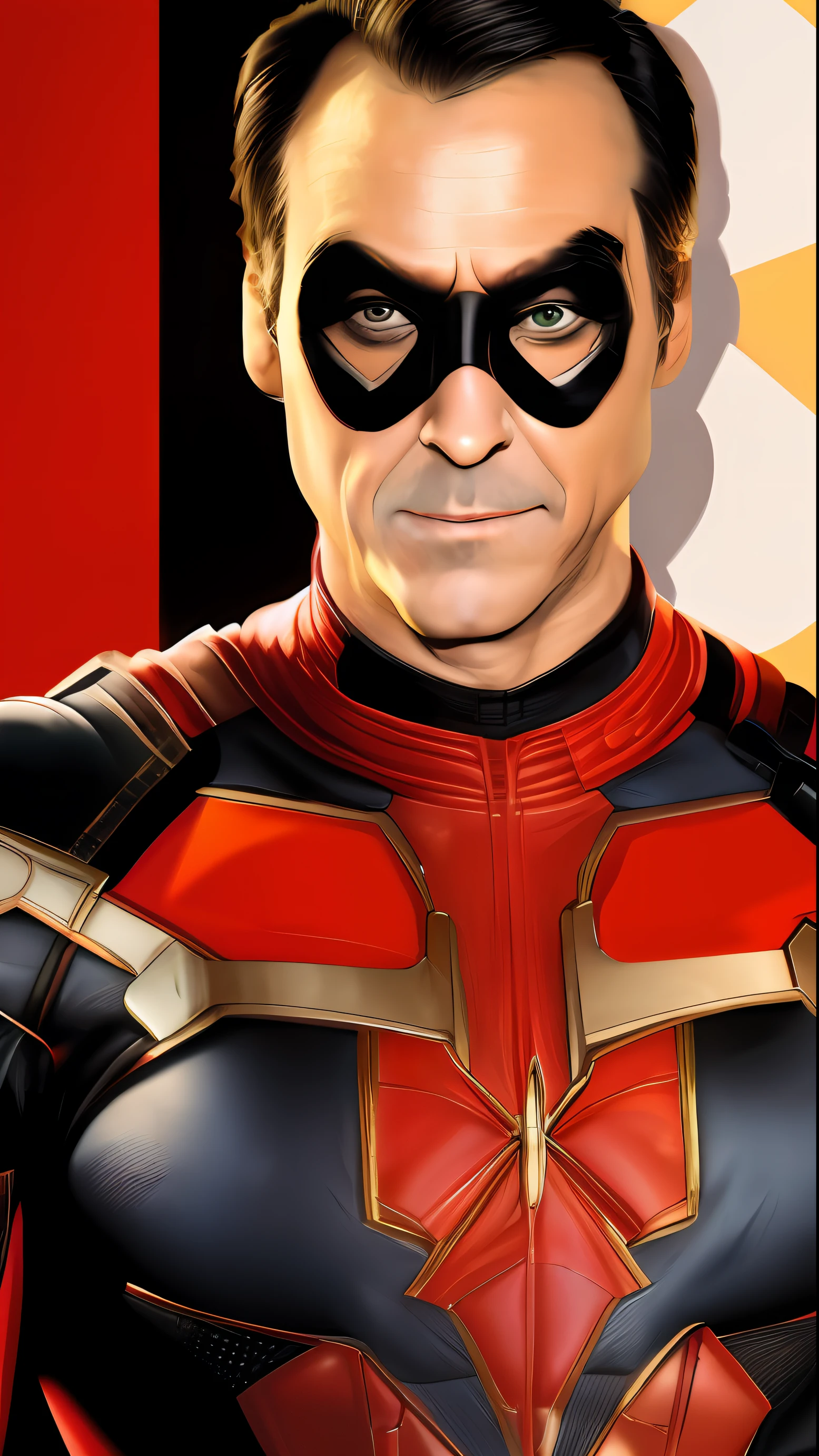 . .estilo Tarantino Bolsonaro como deadpool 8k, highes definition, rosto detalhado, rosto detalhado, olhos detalhados, terno detalhado, estilo Marvel e DC, hiper-realista, + Cinematographic shot + dynamic compositing, incrivelmente detalhado, nitidez, detalhes + detalhes soberbos + noite com luz + perfeccionismo + realismo premiado ((soft-lighting))