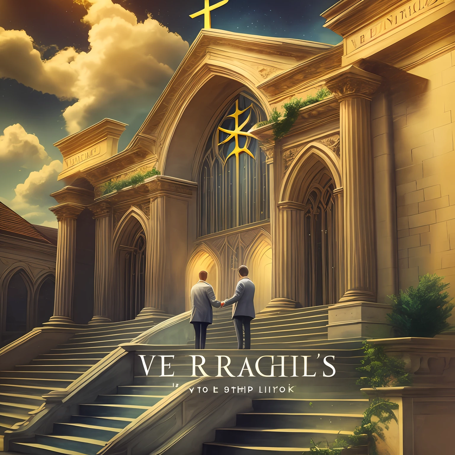 Create a logo for an evangelical church with a name 
Chosen for Light, which refers to Peter's second book Veriscule 9