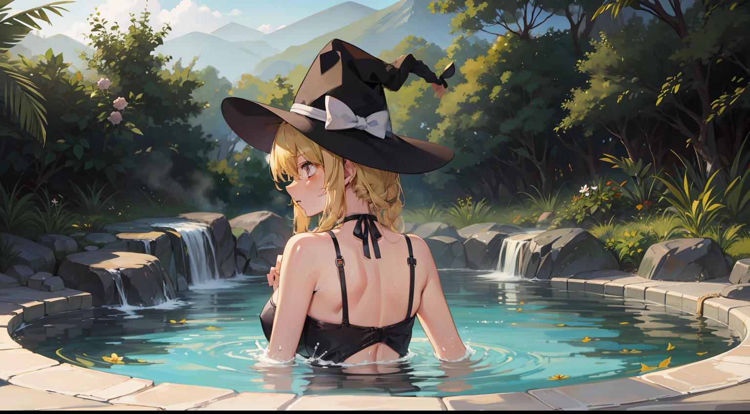 Kirisame Marisa,Swimwear, Hot Springs