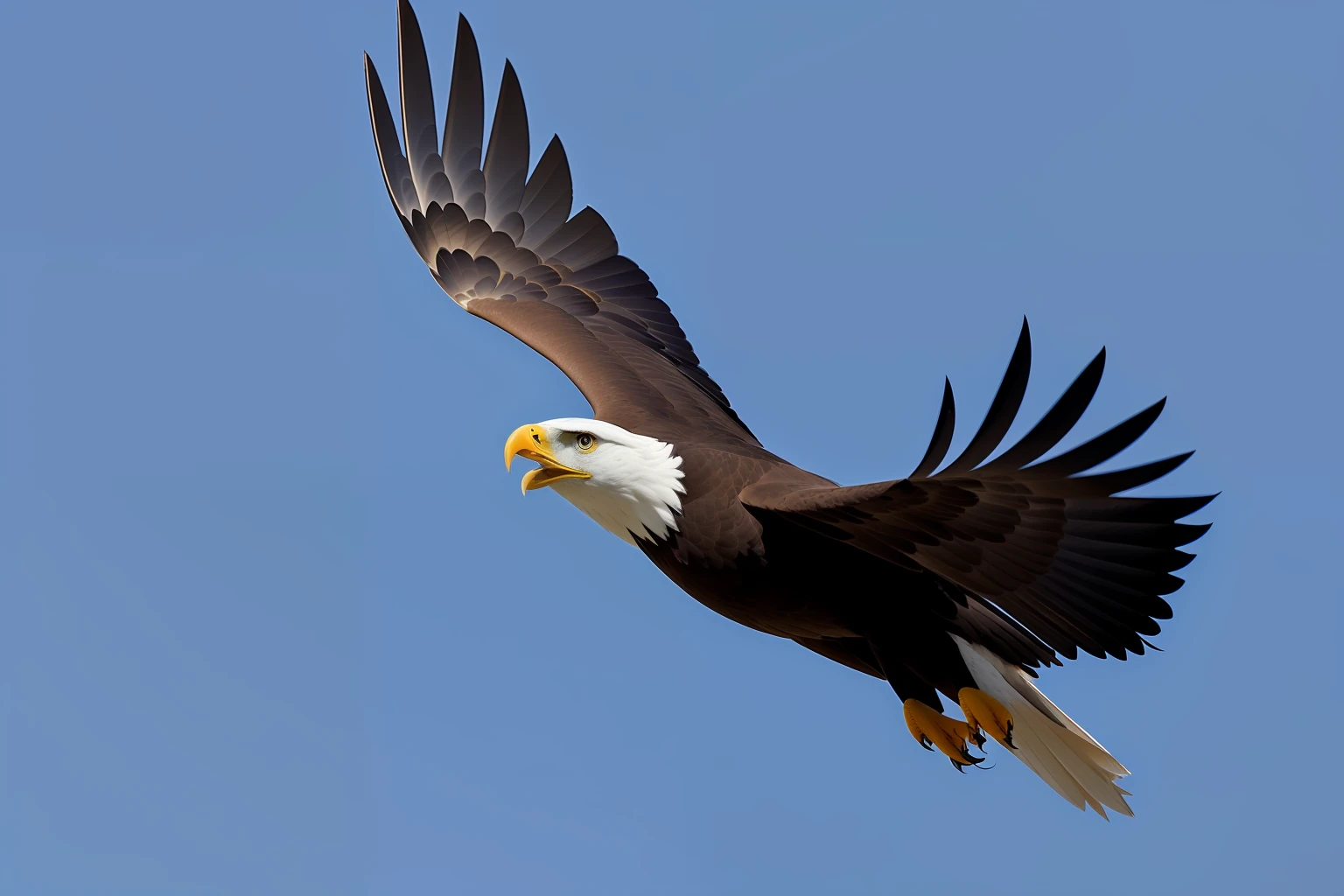 Araffe flying in the sky with his wings spread, an eagle flying, bald eagle, an eagle, aquila, with the beak of an eagle, flying through the sky, eagle beak, eagles, eagle wings, beak of an eagle, asas estendidas, foto de closeup, eagle eat snake, em voo, foto de retrato, asas abertas, foto de retrato em close-up
