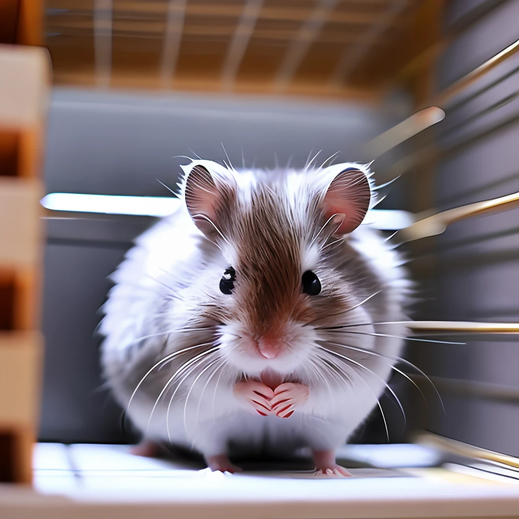 Gray hamster。Has a small。 --auto --s2