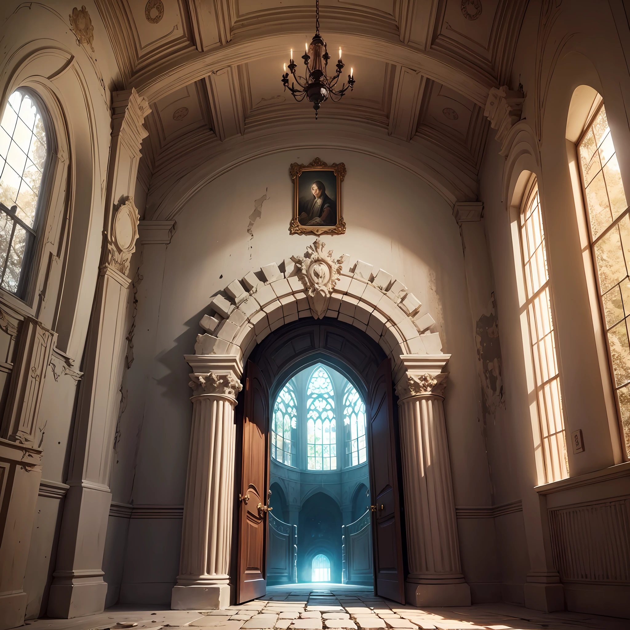 inside the castle, you find a portal, the passage to your world. --auto --s2