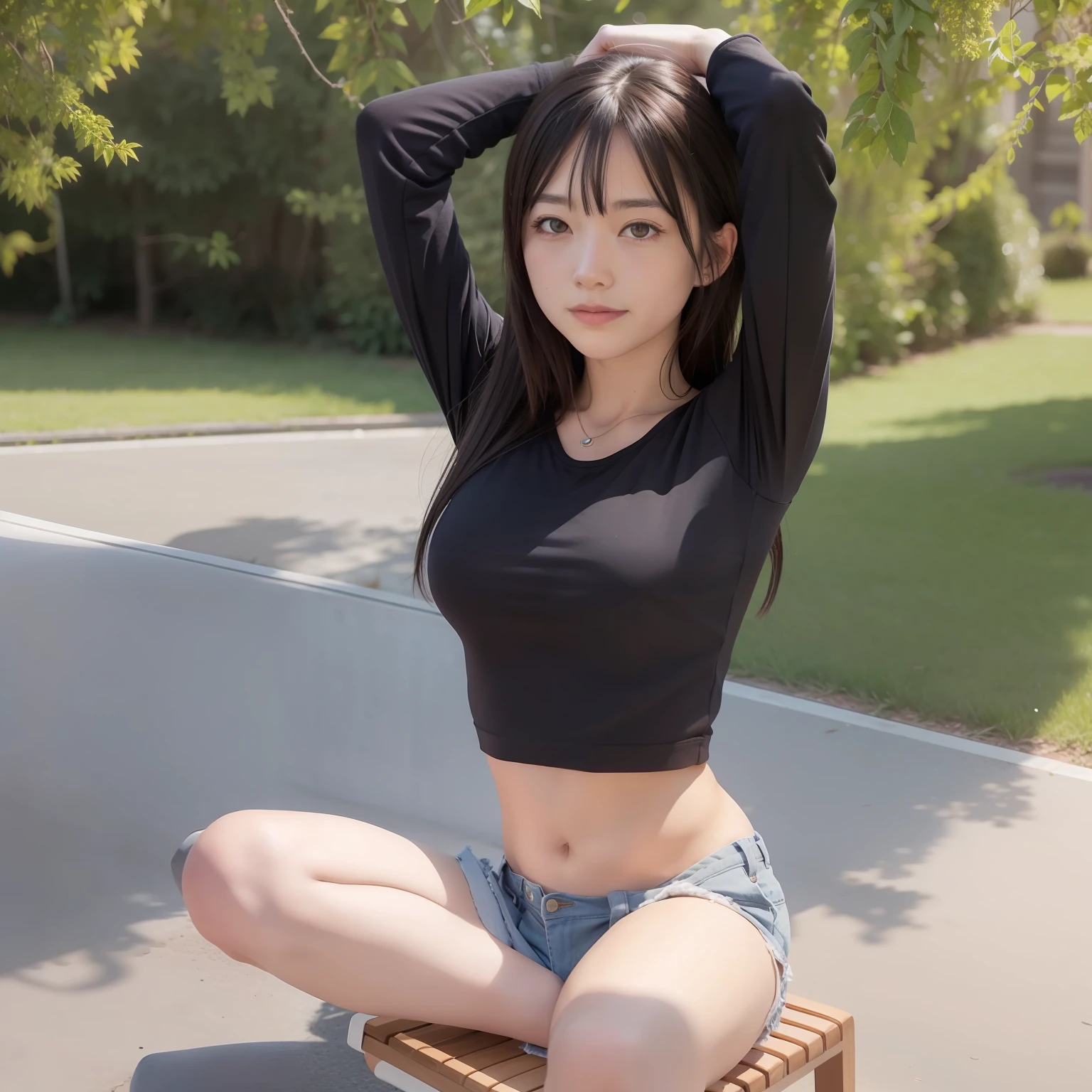 Shorts,Sit down