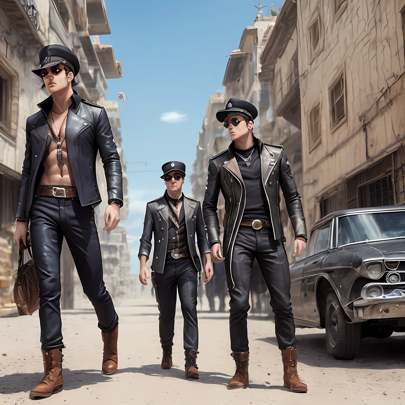 Rascacielos, Ciudad (ultrarealista) masculino JotaroKujo jojo bizare adventure