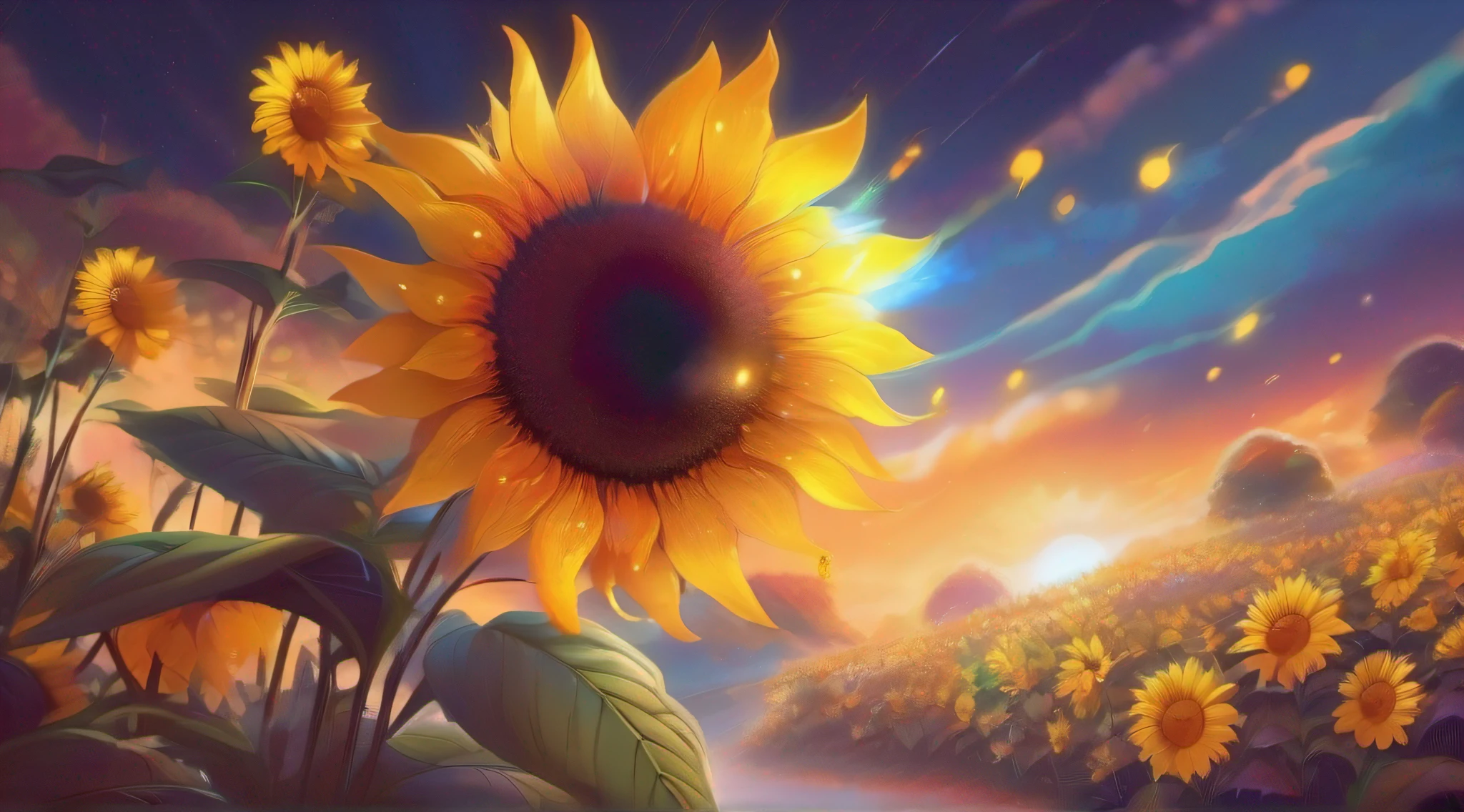 Sun flower、kawaii、shimmer、Cute smile、The best smile、Radiant、rays of sunshine