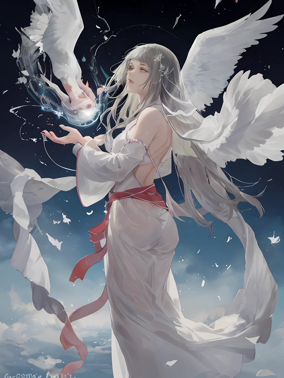 Between heaven and earth, a veil rises,
Onde anjos e arcanjos, a todos protegem.
Com suas asas alvas, eles voam no ar,
Spreading light and love wherever they will be.
They are heavenly guardians, seres divinos,
Guiando-nos em tempos incertos e destinos.
With their soft chants, acalmam a alma,
Lift our spirits, trazendo-nos calma.
Nas noites escuras, seus brilhos nos guiam,
Extending your hands, nunca nos deixam vazios.
Protegem-nos dos males, das sombras e do medo,
With your presence, nenhum mal nos cede.
Anjos e arcanjos, in their sacred bonds,
Cuidam dos que amamos, dos seres amados.
They are messengers from heaven, portadores de luz,
Neste poema, Your protection glitters.
May his eternal blessings be poured out upon us,
E que em suas asas, encontremos o repouso depois.
Que os anjos e arcanjos nos guardem com carinho,
For in your protection, encontramos o caminho.
ass... bispobahia17 autor