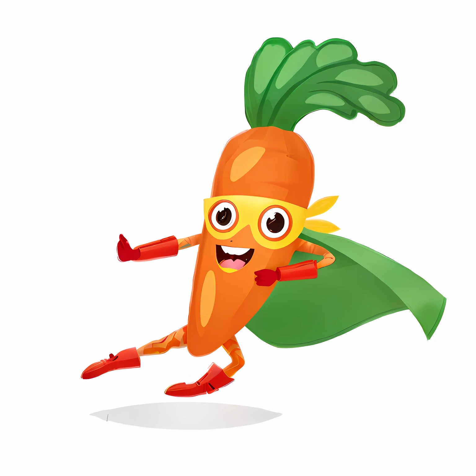 Cartoon carrot with cover and running mask with green leaf, friendly carrot cyborg, cenoura, Rabbt_character, Mascot illustration, legume, Cenouras, Vegetais, mulher bonito, Danbooru, 2. 5 d illustration, Caractere mesclado, cabelo de cenoura, Derpibooru, 2d illustration, 2d illustration, mascote de cereais, personagem bonito, svg illustration