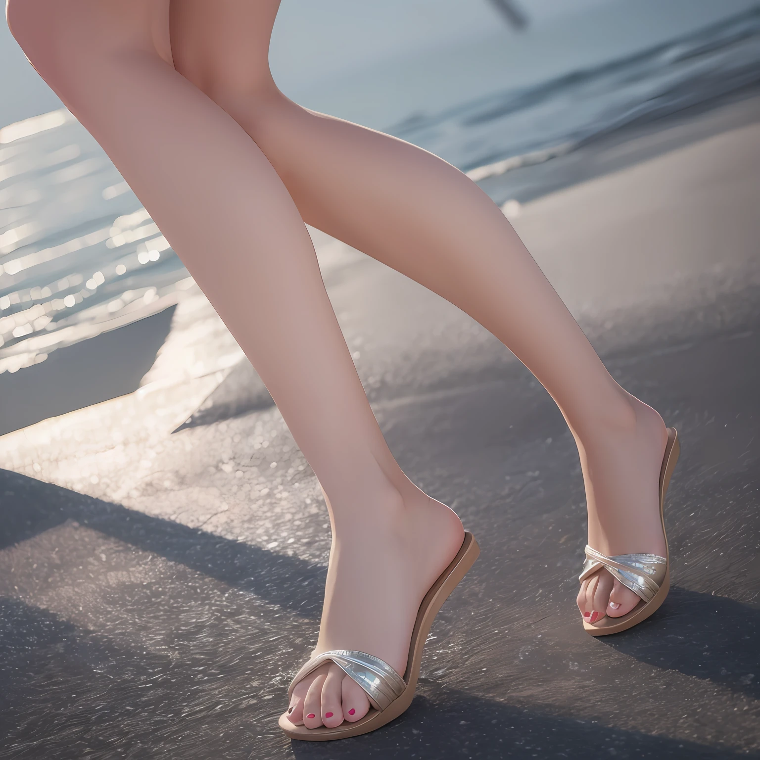 High image, Super Detail, High resolution, Beautiful legs, Beautiful toenails