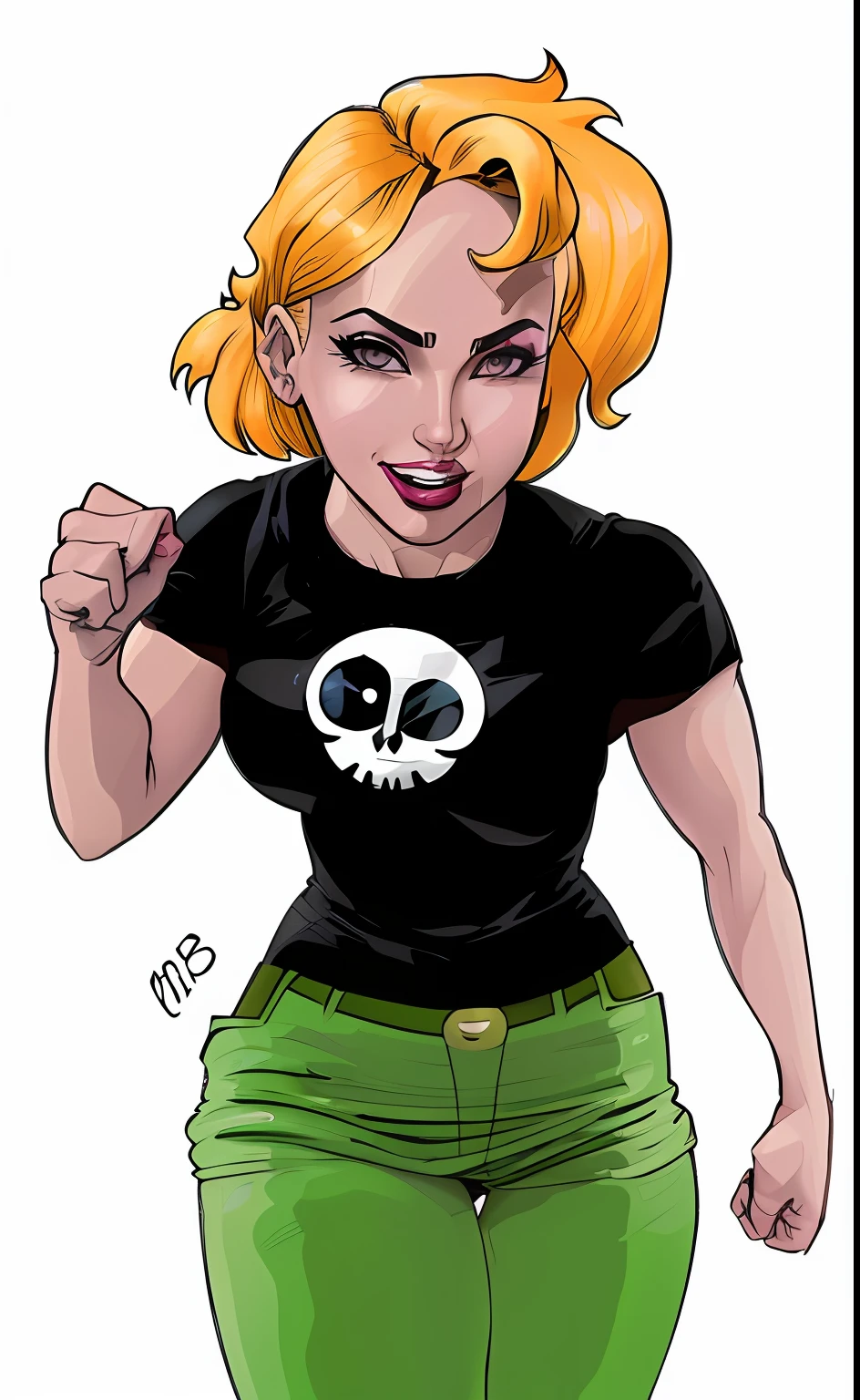 a close up of a cartoon of a woman, a human-like juicy peach, 90s comic book character design, full color digital illustration, portrait of modern darna, comic pinup style, full color illustration, cartoon artstyle, gyro zeppeli, in style of monkeybone, naruto anime style, official artwork, by Eddie Mendoza