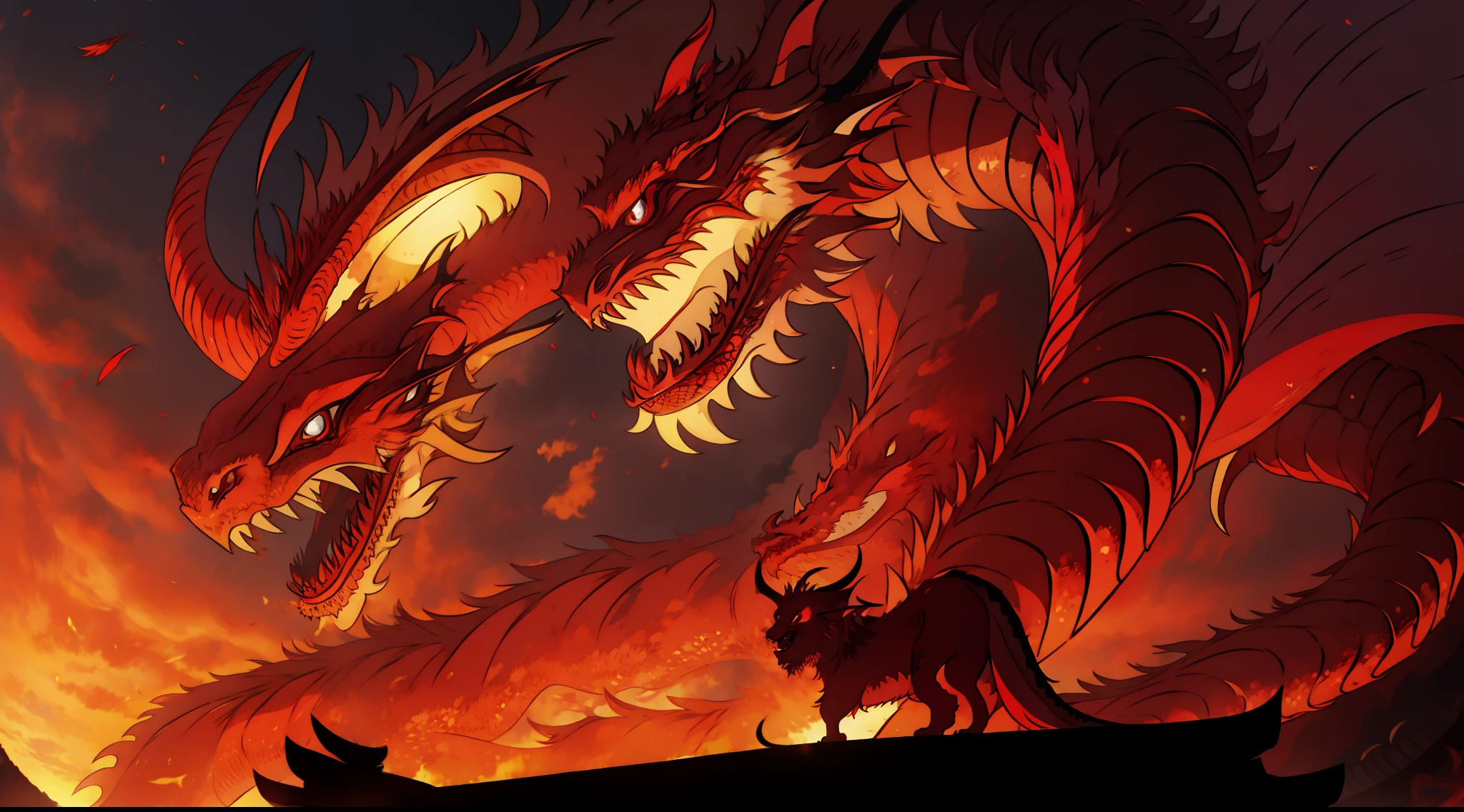 Japanese red dragon