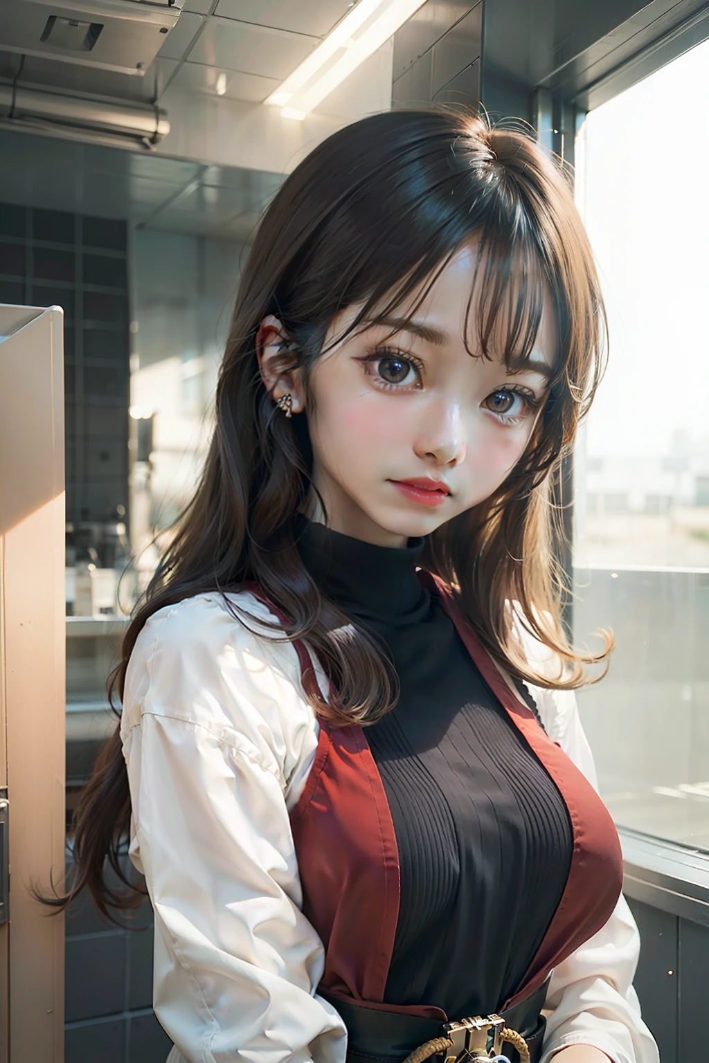 1 girl, realistic, ultra detail, 70mm lens,