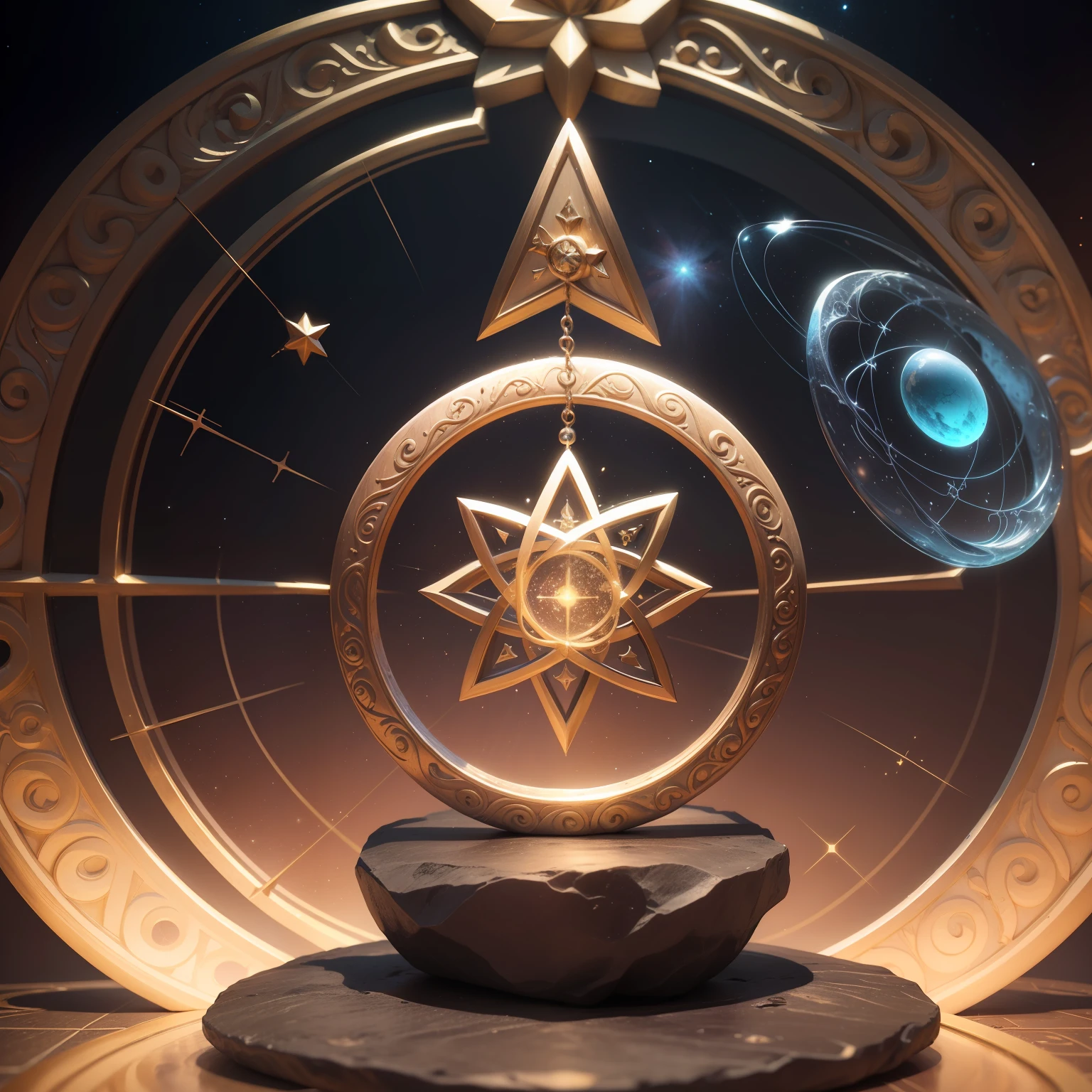 Sigilo, escrita Piedra Maranini ,simbol ,magia, Maria Rosa ,cosmico, cruz, universo , ..3d, Realista. Mystical symbols, ezoltericos, Zodíacos,