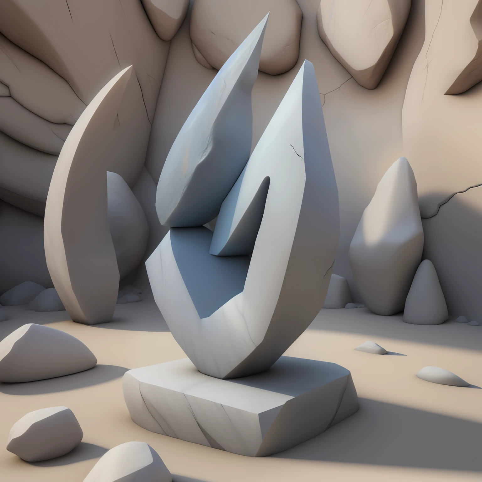 Piedra Maranini, 3d ,  realista, Mystical symbols,