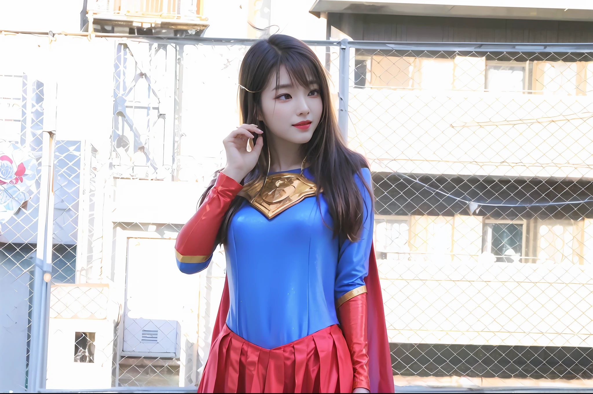 Liu Yifei，Gold diamond armor，cabellos largos dorados，Golden pupils，golden light background，Gold transparent wings，Diamond texture，With a smile，Golden eyes，Golden notes flashing around，teens girl，Golden starlight，Dazzle