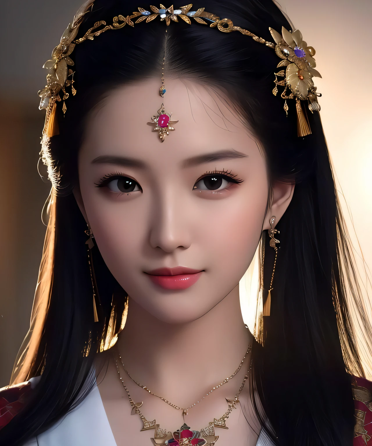 best quality, masterpiece, highres, 1girl,china dress,hair ornament,necklace, jewelry,Beautiful face,upon_body, tyndall effect,photorealistic, dark studio, rim lighting, two tone lighting,(high detailed skin:1.2), 8k uhd, dslr, soft lighting, high quality, volumetric lighting, candid, Photograph, high resolution, 4k, 8k, Bokeh,