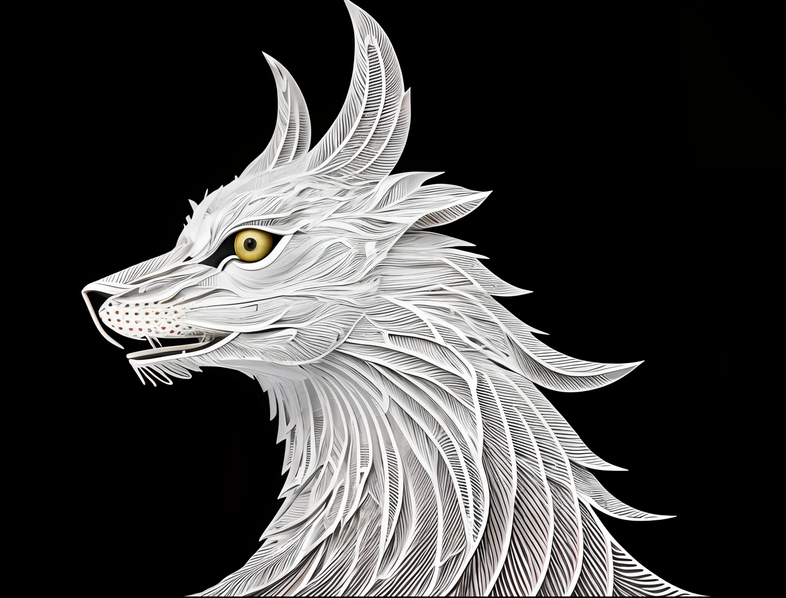 generative art,High-precision restoration,realisticlying,ellegance,red color eyes,White hair,Very detailed HD,Face reshaping,Hair is supple