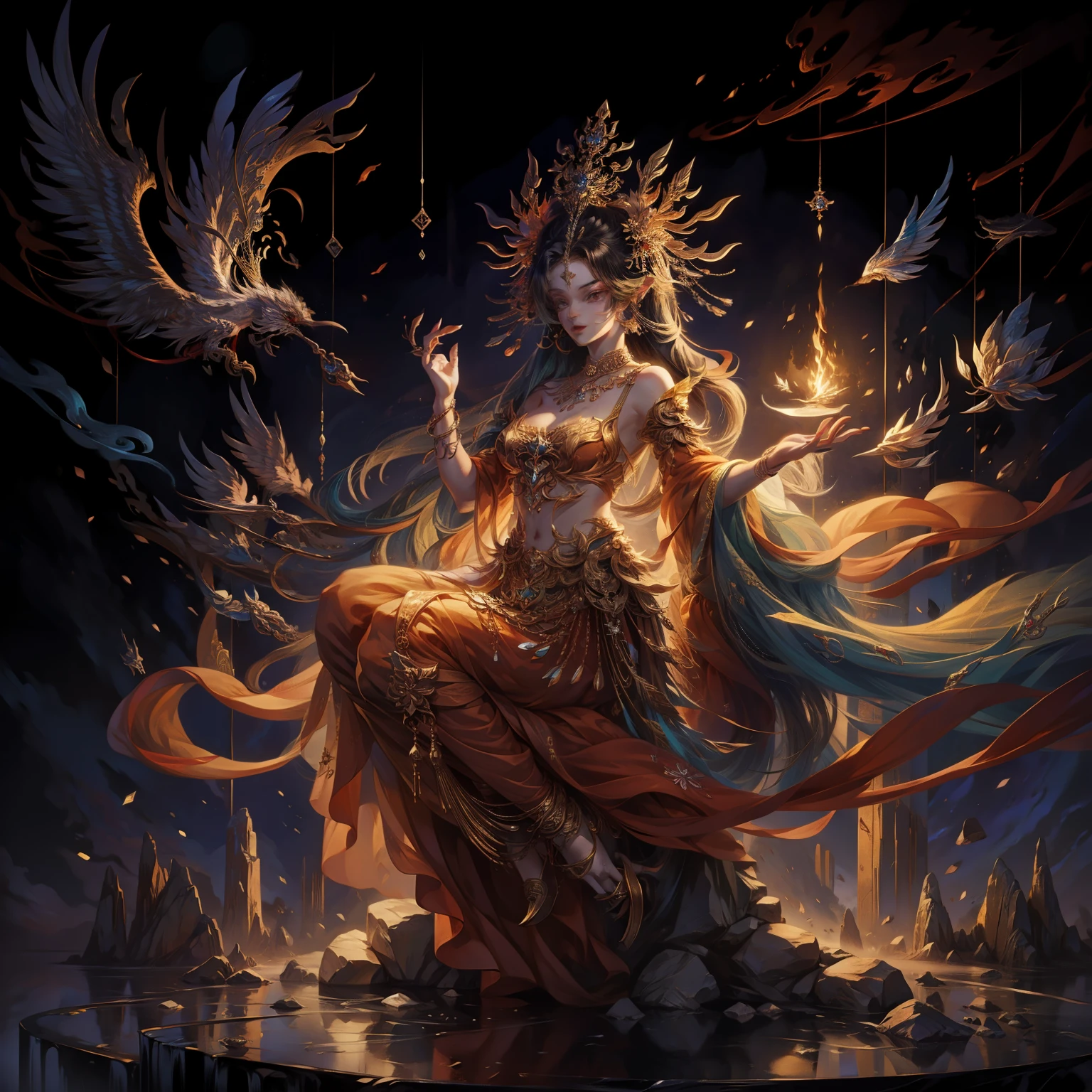 Goddess, official art, extremely detailed --quality 2 --v 5.1