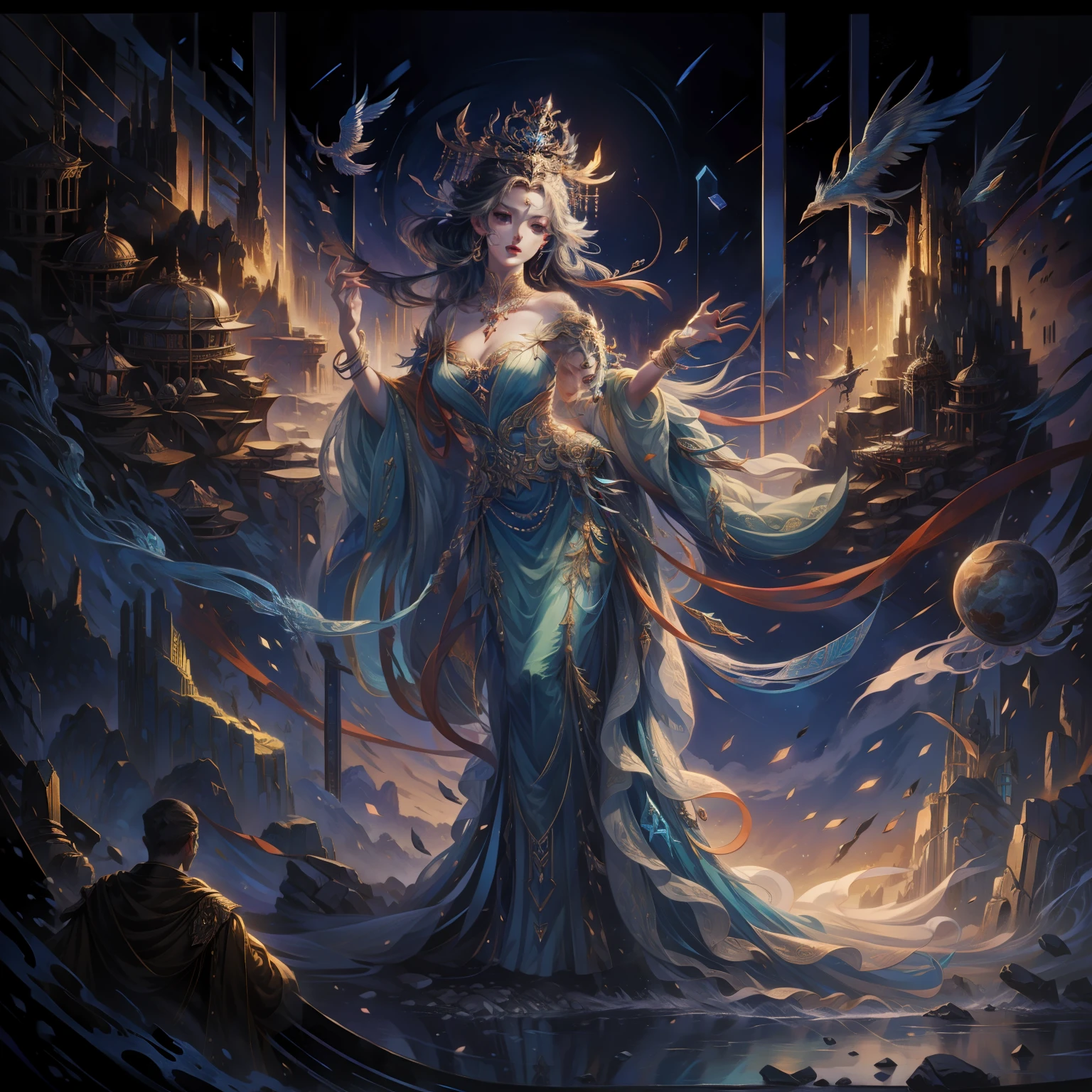 Goddess, official art, extremely detailed --quality 2 --v 5.1
