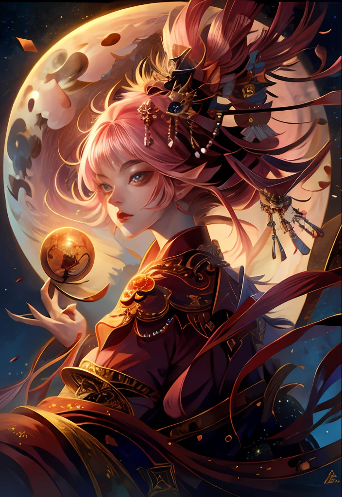 （tmasterpiece，top Quority，best qualtiy，offcial art，（1girll），Extremely detailed，（s fractal art：1.3），yae miko，in pink