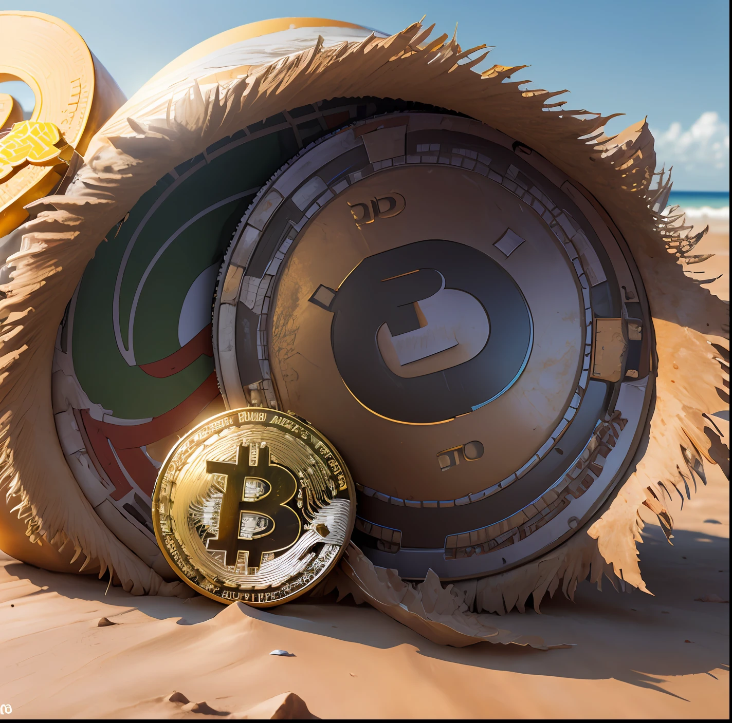 Bitcoin montado no foguete rumo ao sol