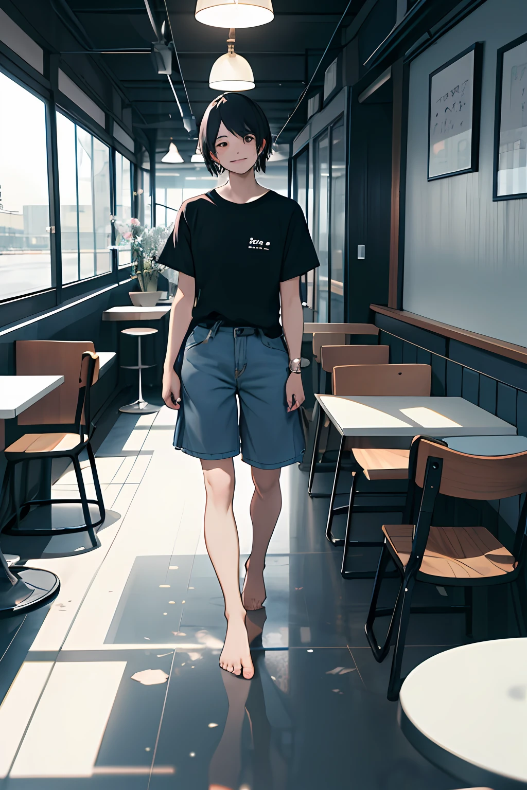 Naomi was 、When I was eating at a café in Asakusa、Jōji, officeworker, saw me.。Naomi when she met Joji、
The complexion is also a little bluish.、Here's an analogy:、It looks like many layers of colorless and transparent plate glass.、It has a deep and sunken color.、It wasn't healthy。
As described as、It was never a beautiful girl。
however、Taken in by Joji、When you start living a life without any inconveniences、composed々Beauty and showiness are polished.。Coupled with the original half-like face、Naomi is just a person who walks々I grew up to be a woman who could look back on。
Her figure is、As beautiful as a large living flower、「Thus、ohwx、I see.」While saying、I hugged her or、Defeat or、Let them sit down、Let me walk、I watched it for hours。
Confident in her beauty, Naomi、Eventually, that winning spirit and selfishness begin to blossom.。She was barefoot。A smile。colourfull。T-shirt and hot pants。riverside。